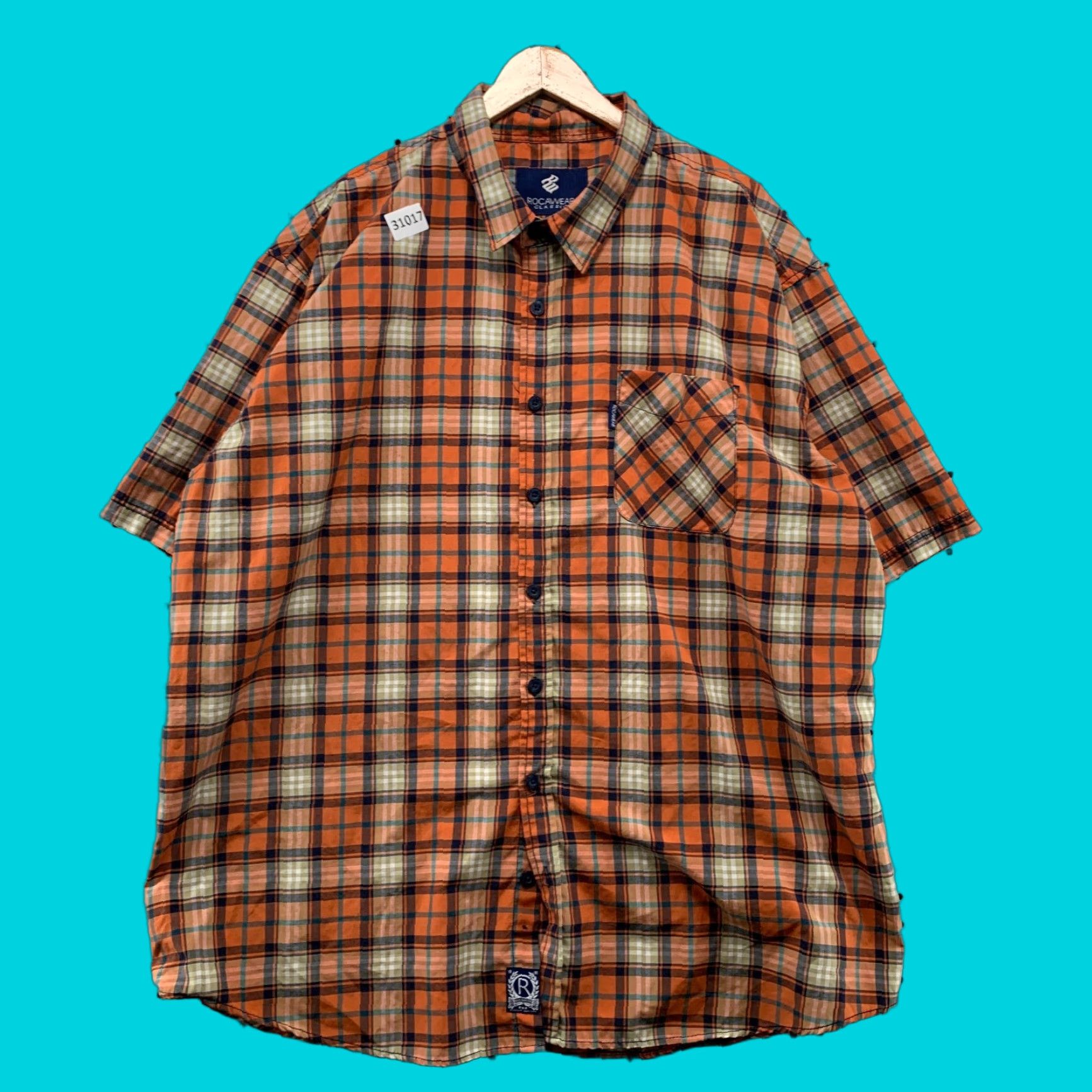Rocawear VINTAGE Rocawear Button-Up Shirt Mens 3XL Orange Plaid Y2K 28x34 Shirt Mens 3XL Orange Brown Plaid Rocawear Button-Up Shirt Mens 3XL Vintage Size US XXL / EU 58 / 5 - 1 Thumbnail