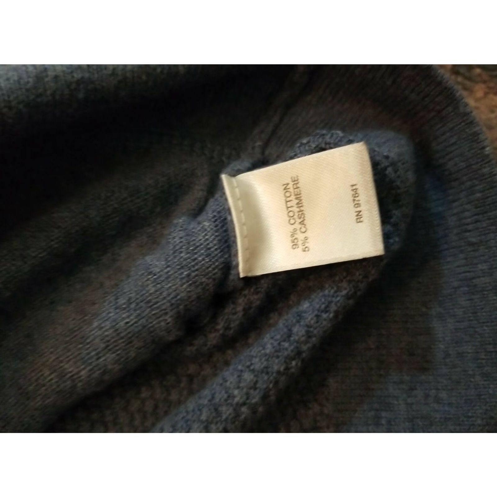 J. Jill J. Jill Tunic Top Blouse Long Sleeve Knit Cotton Blend Waffle Pockets Stretch Casual Athleisure Blue Size L Women's Size L / US 10 / IT 46 - 4 Thumbnail