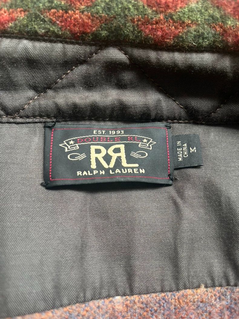 RRL Ralph Lauren RRL Ralph Lauren Southwest wool shirt jacket sweater leath Size US M / EU 48-50 / 2 - 5 Thumbnail