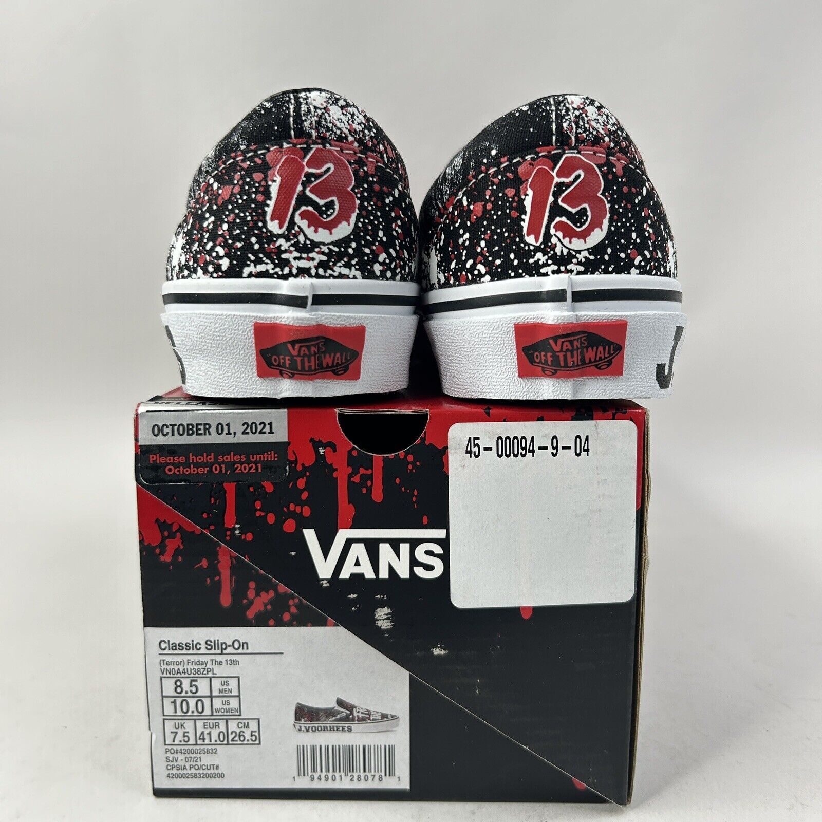 Vans Vans x House Of Terror Slip-On “Friday The 13th" 2024 Size US 8.5 / EU 41-42 - 3 Thumbnail