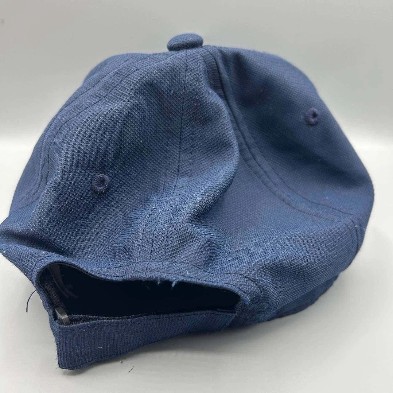 Adidas Adidas Logo Embroidered Hat Men Blue Strap Back Cap Size ONE SIZE - 3 Thumbnail