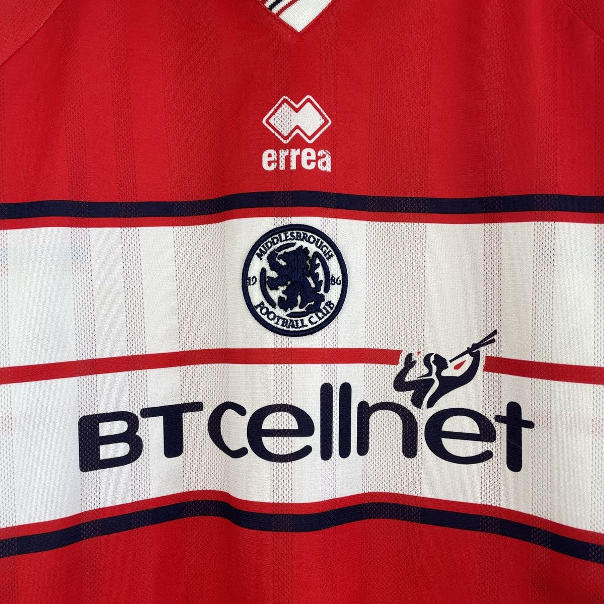 Errea Vintage Middlesbrough Home Errea Jersey Rare 2000/2001 Size US XXL / EU 58 / 5 - 2 Thumbnail