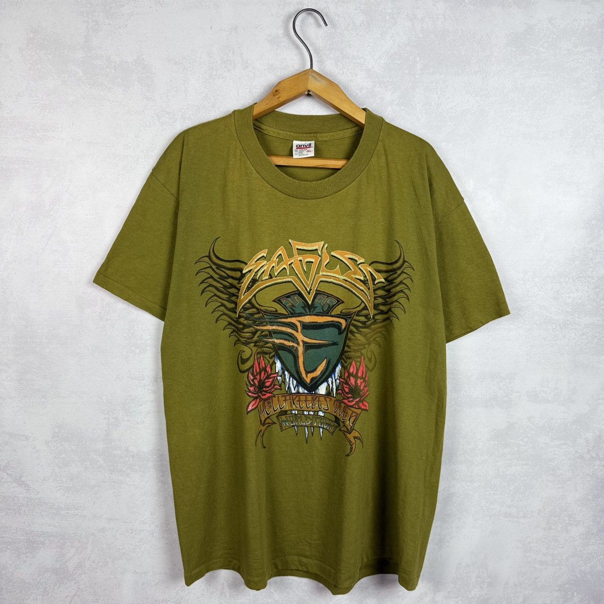 Band Tees × Vintage Vintage 1996 Eagles Hell Freezes World Tour T-Shirt Size XL Size US XL / EU 56 / 4 - 1 Thumbnail