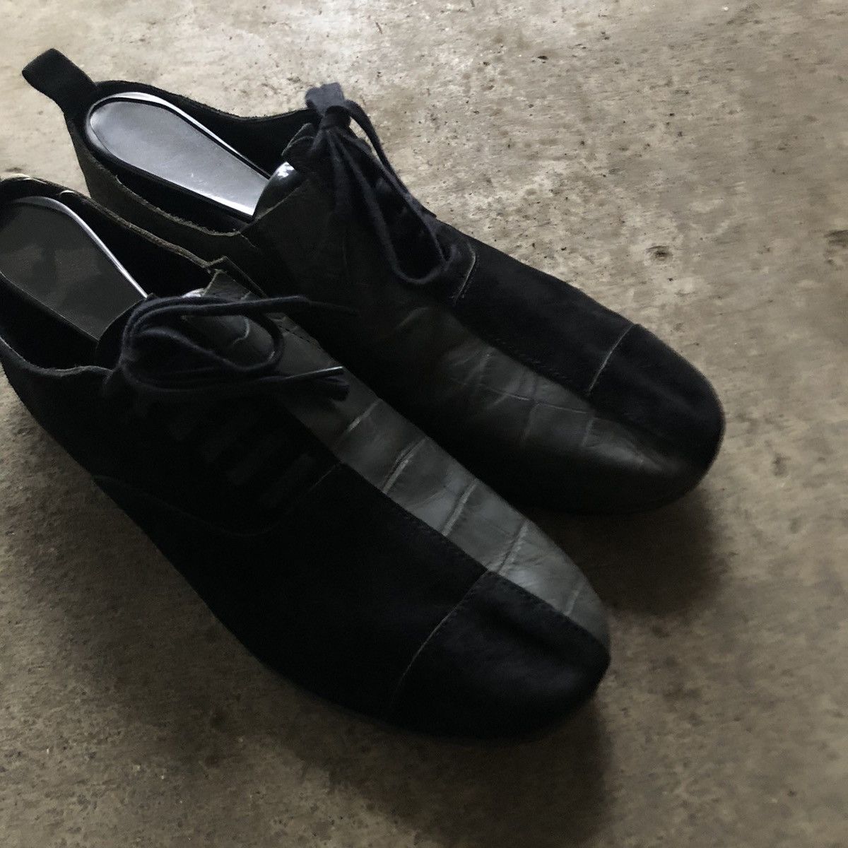Comme des Garcons FW11 Comme Des Garcons Hybrid Suede Leather Laced Slip on Size US 8 / IT 38 - 4 Thumbnail
