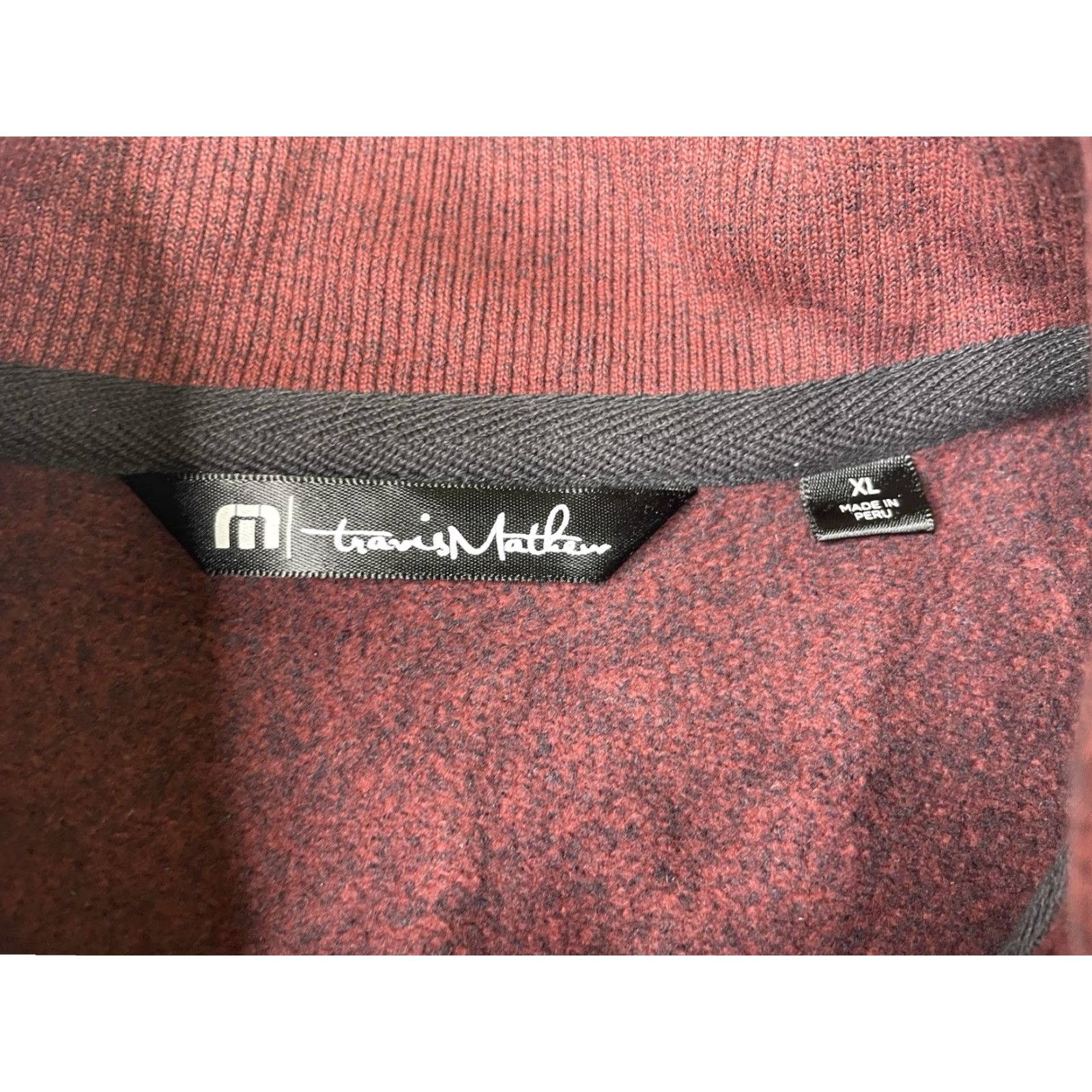 TravisMathew Travis Mathew Sweater Henley Long Sleeve Fleece Maroon Red XL Men’s Baseball Knit Pullover Golf Casual Workwear Size US XL / EU 56 / 4 - 3 Thumbnail