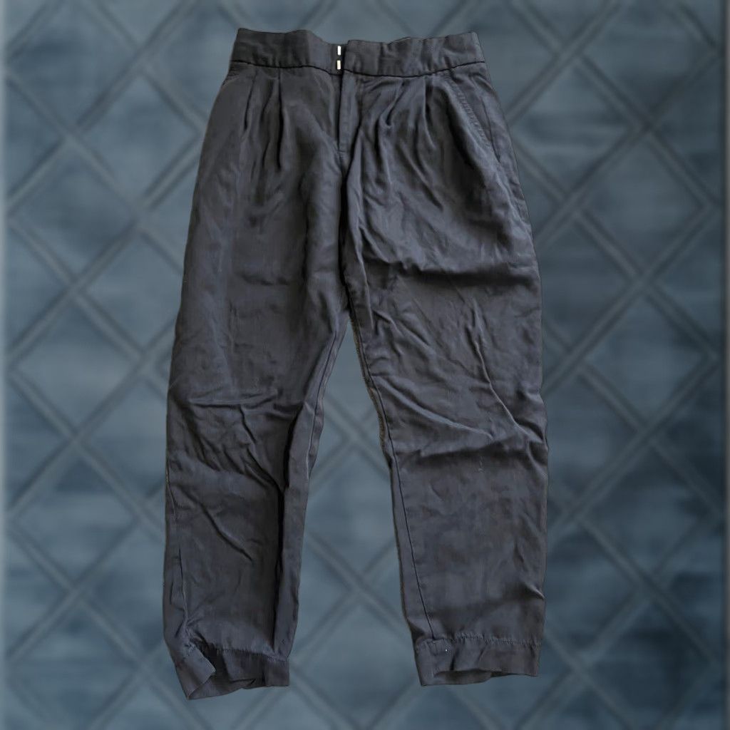 Gap VINTAGE Gap Khaki Pants Women Size 2 Straight Slim Lyocell Black Casual Business Size ONE SIZE - 1 Thumbnail