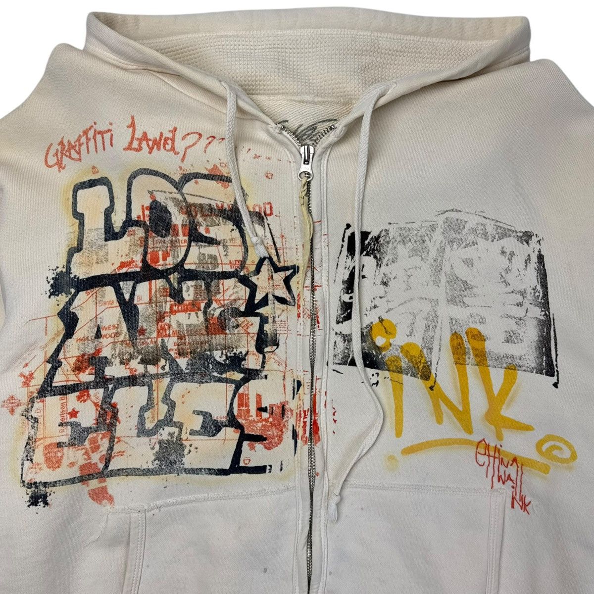 The Great China Wall Y2K The Great China Wall ‘Graffiti Land??’ Zip Hoodie Size US M / EU 48-50 / 2 - 3 Thumbnail