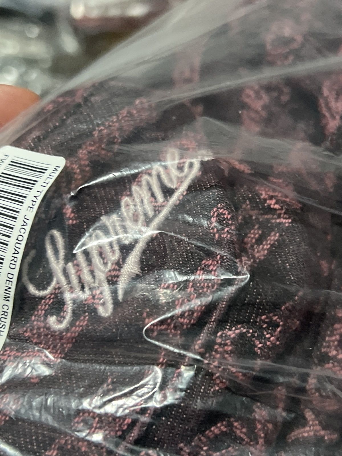 Supreme Supreme Multi Type Jacquard Denim Crusher (FW22) Size ONE SIZE - 6 Thumbnail