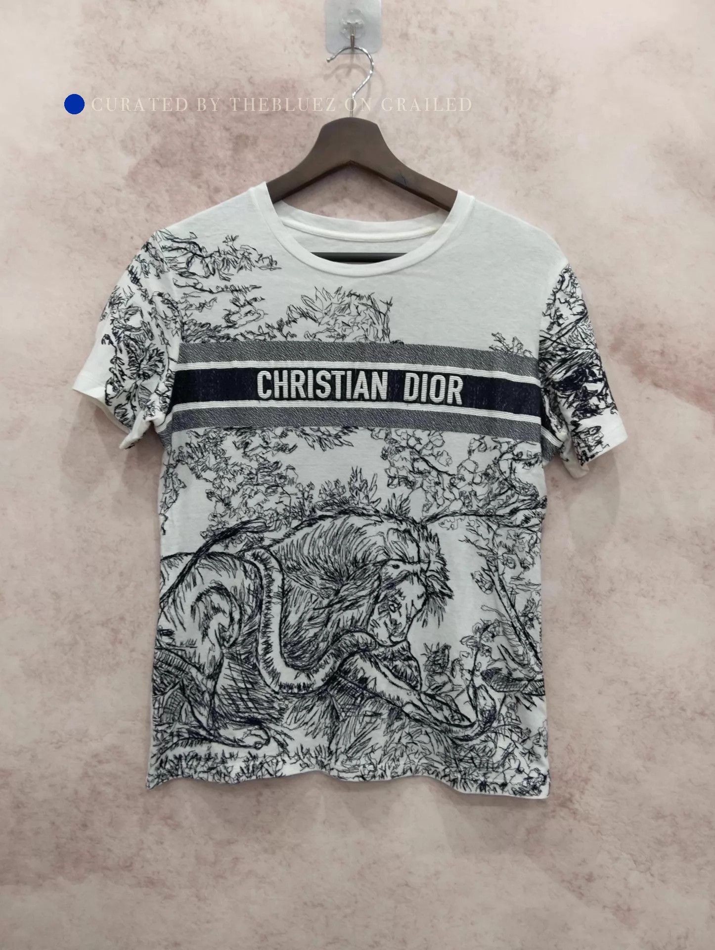 Dior Classic Print Short Sleeve Tee in Multi Size US S / EU 44-46 / 1 - 1 Thumbnail