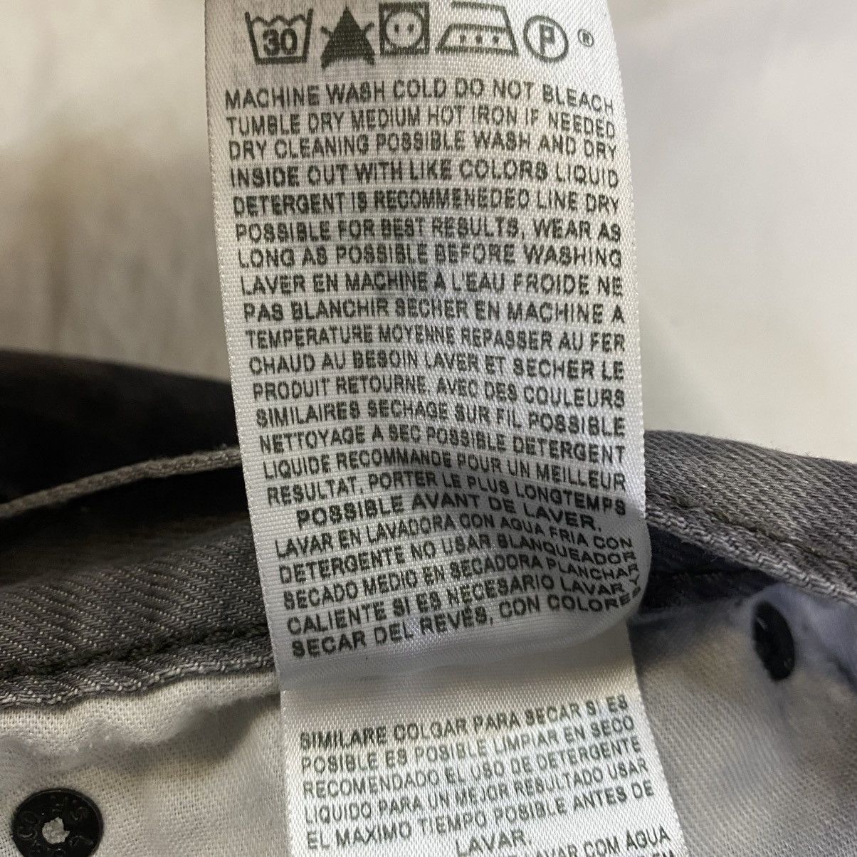 Levi's Levi's 508 Jeans Men's Gray/Black Sz 36x32 Splatter EUC Size US 36 / EU 52 - 10 Thumbnail