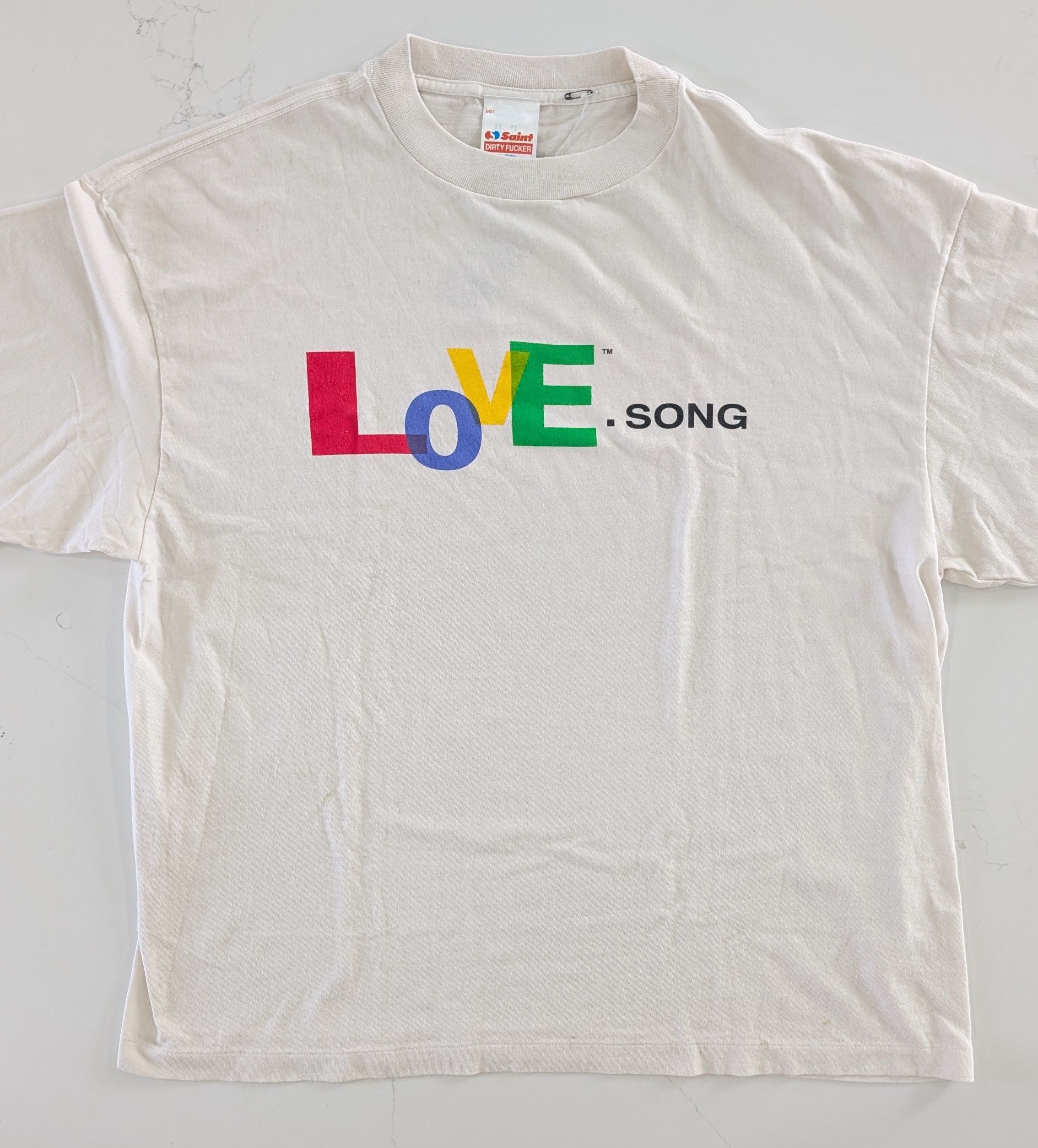 Saint Michael Saint Michael Love Song T-Shirt White XXL Size US XXL / EU 58 / 5 - 1 Thumbnail