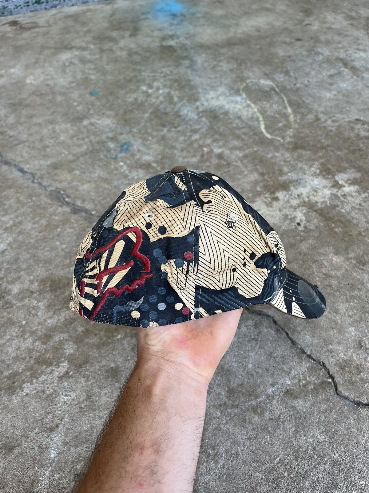 Affliction × Fox Racing × Southpole Crazy Y2K Grunge Embroidered Fox Fitted Cap Size ONE SIZE - 2 Thumbnail