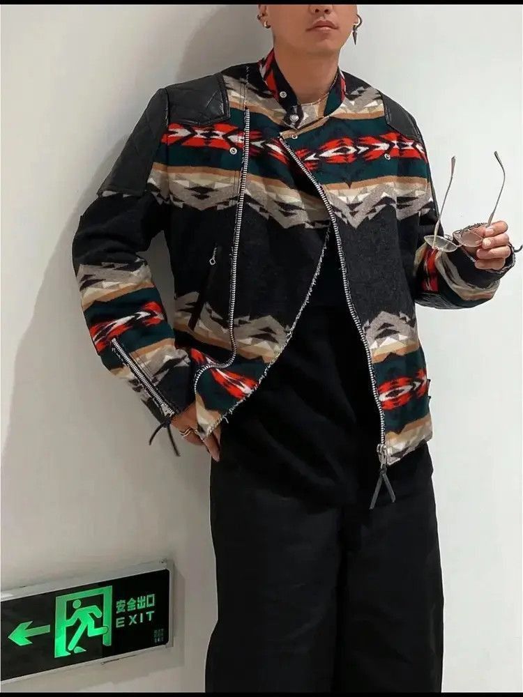 Junya Watanabe Junya Watanabe x Pendleton 22AW Joint Leather Jacket-2507 Size US S / EU 44-46 / 1 - 9 Thumbnail
