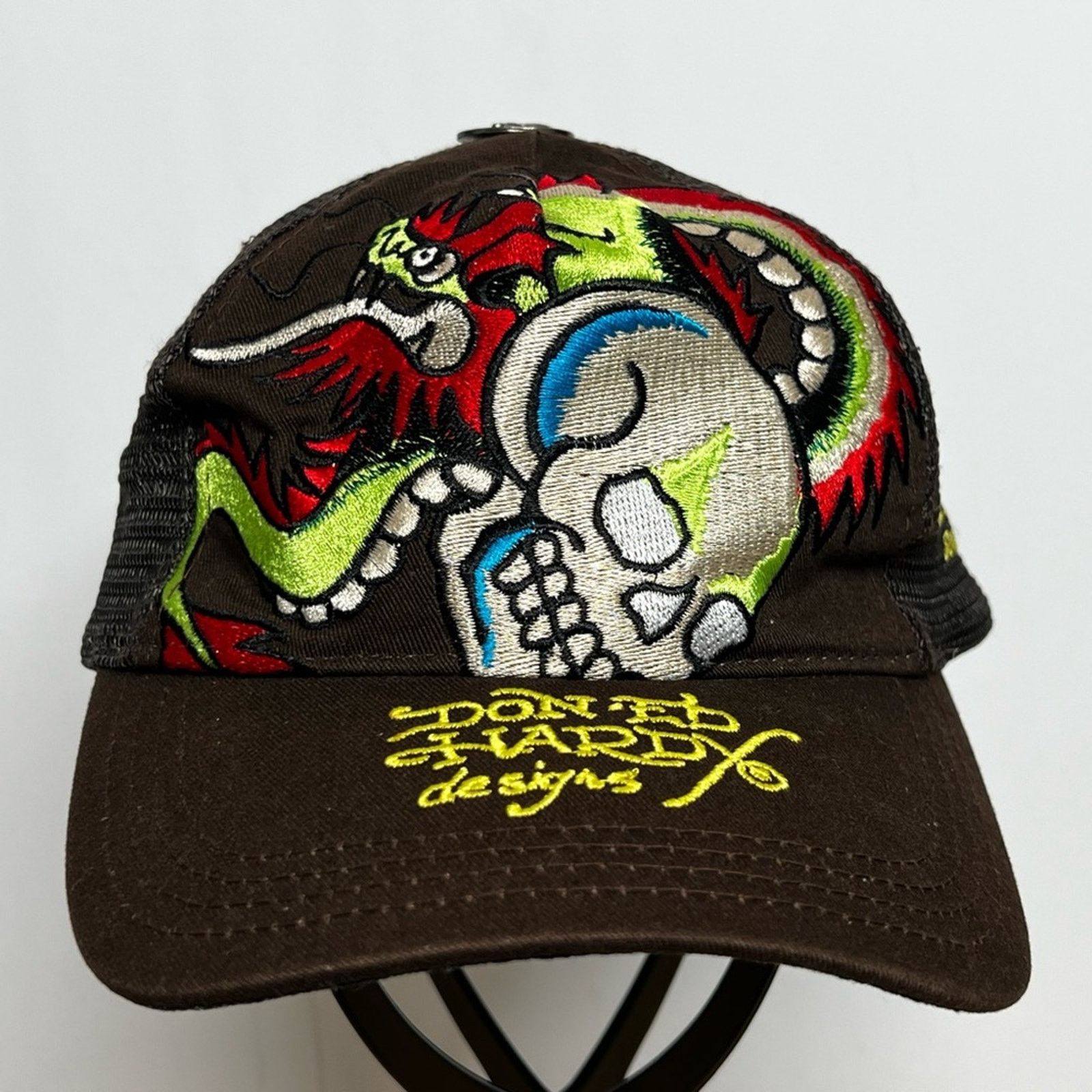 Christian Audigier Vintage Christian Audigier Ed Hardy Skull Dragon Hat RARE Size ONE SIZE - 1 Thumbnail