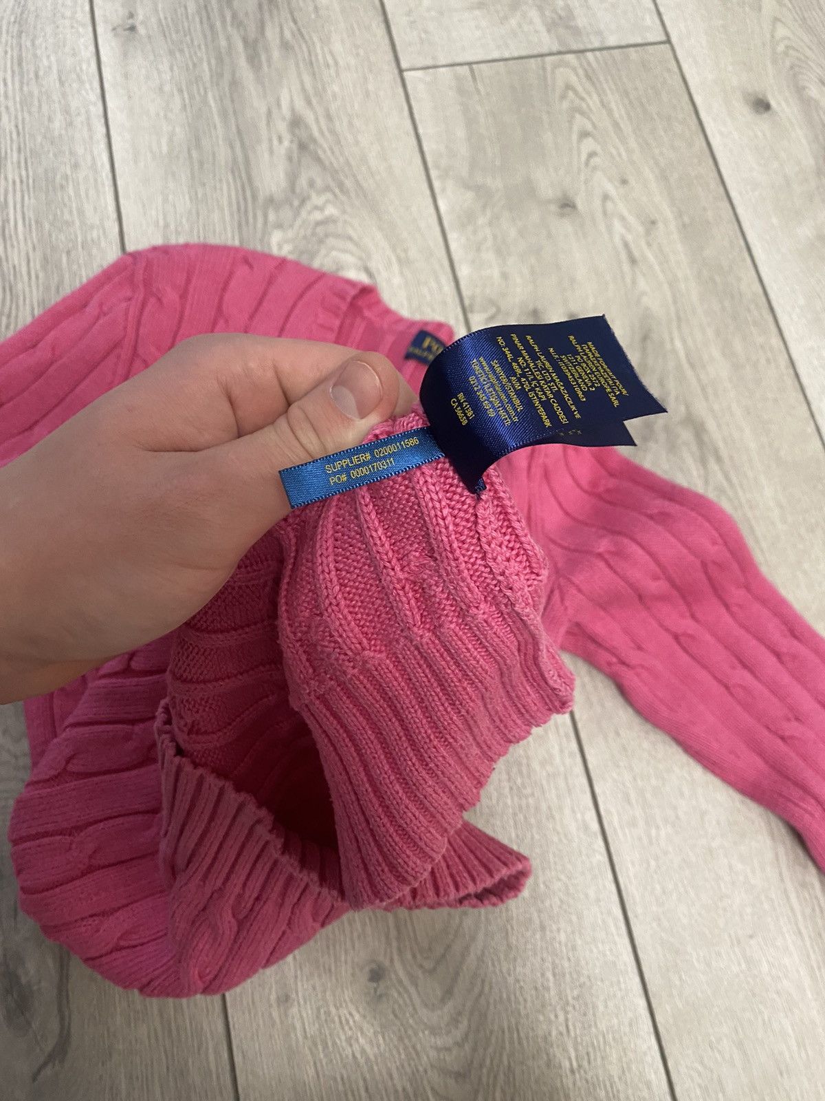 Lauren Ralph Lauren × Polo Ralph Lauren × Ralph Lauren POLO RALPH LAUREN Cable Knit Old Money pink Sweater Size S / US 4 / IT 40 - 5 Thumbnail