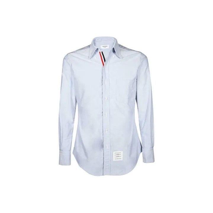Thom Browne Thom Browne Classic Satin Oxford Long Sleeve Shirt -2507 Size US M / EU 48-50 / 2 - 7 Thumbnail