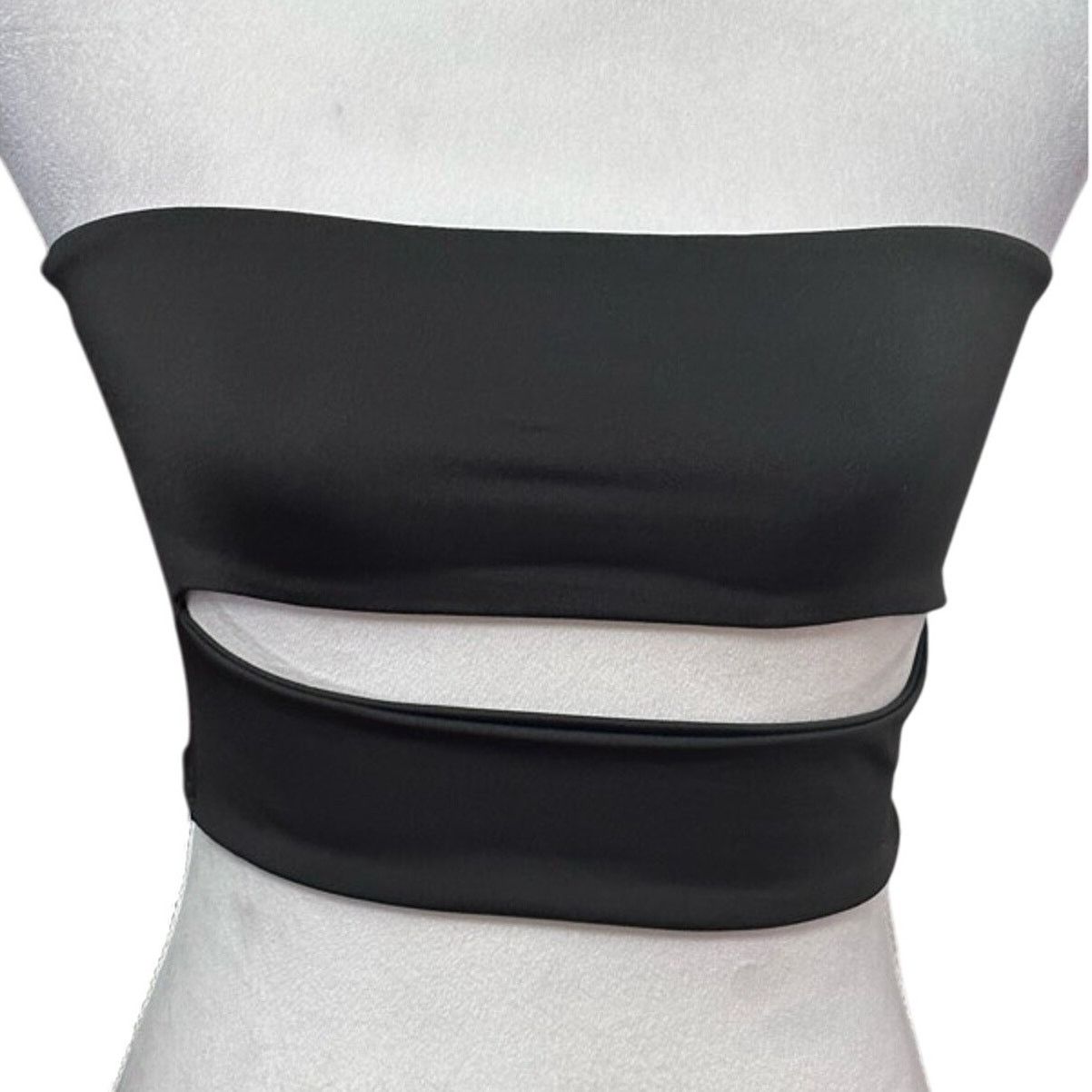 Realtree Realtree Bandeau Top Strapless Cutout Black Women's XS NWOT Size XS / US 0-2 / IT 36-38 - 2 Thumbnail