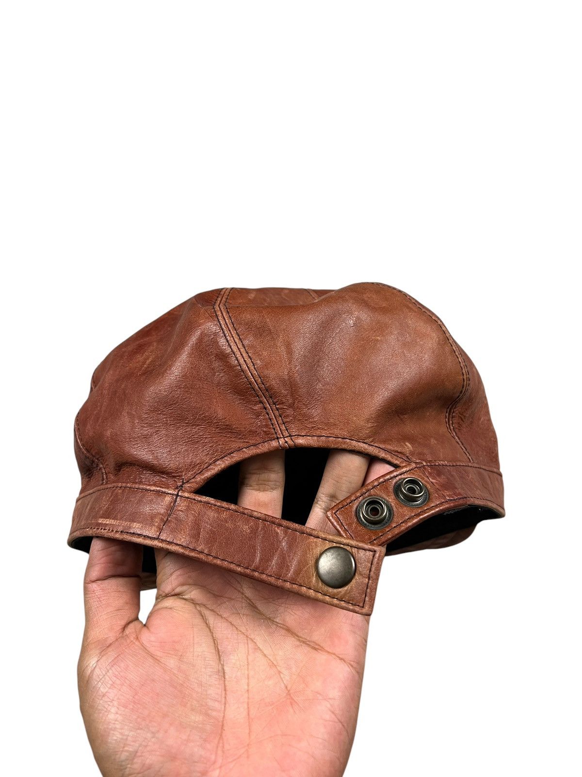 CA4LA × Leather Vintage CA4LA Leather Newsboy Hat Size ONE SIZE - 11 Thumbnail