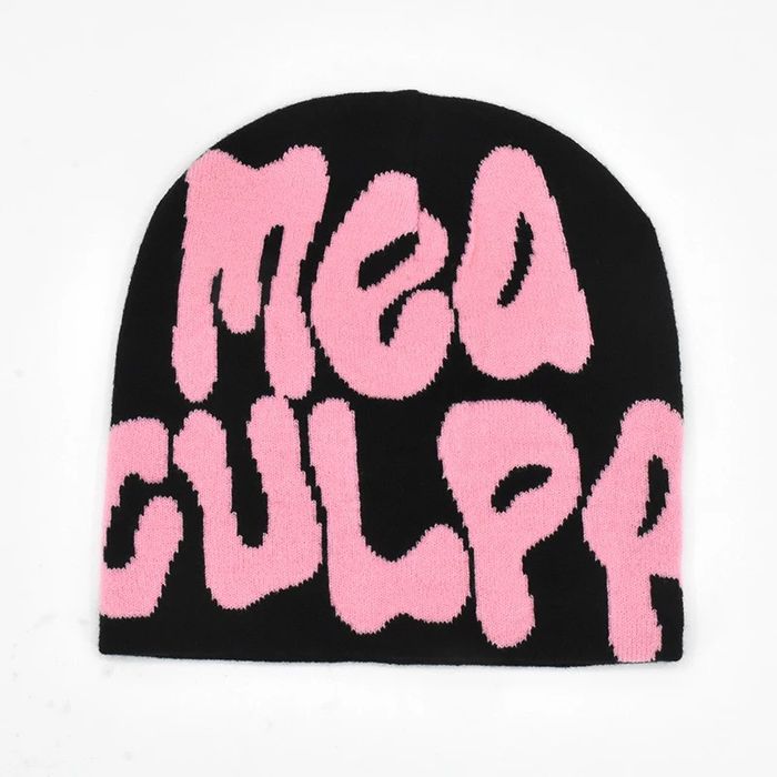 Mea Culpa Mohair Beanie Pink