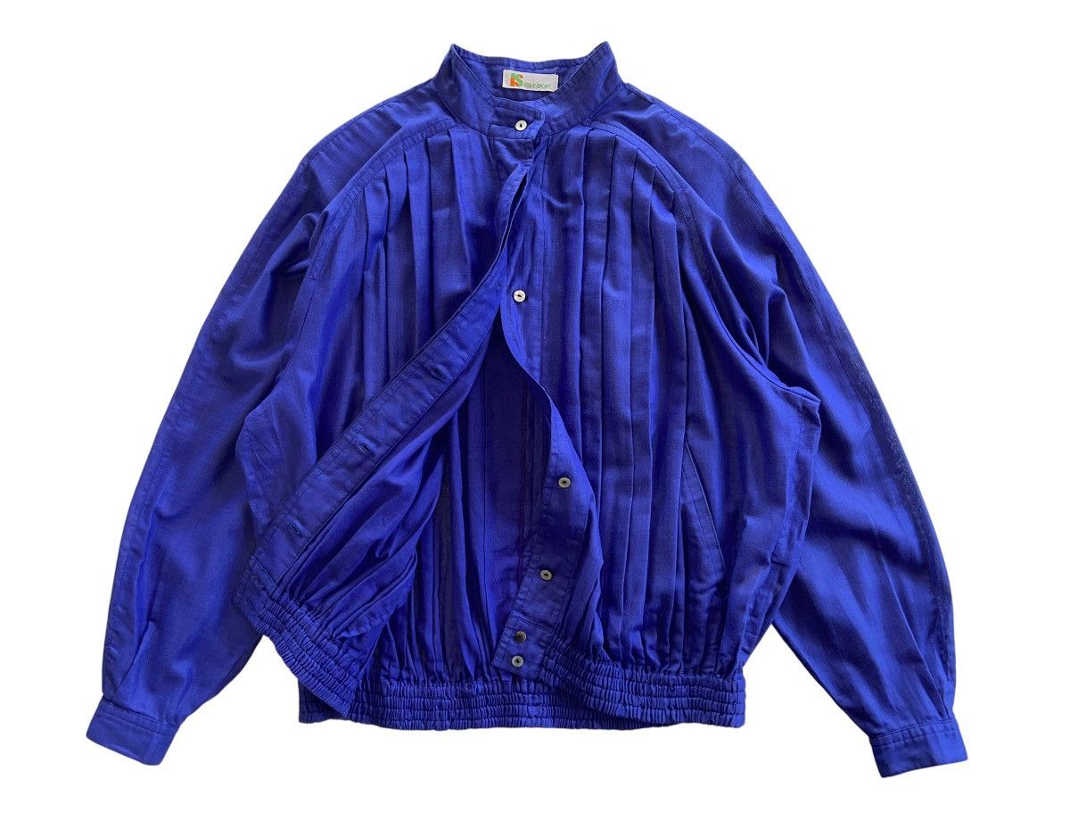 Issey Miyake Issey Sports Pleated Polyester Bomber Jacket Size L / US 10 / IT 46 - 3 Thumbnail