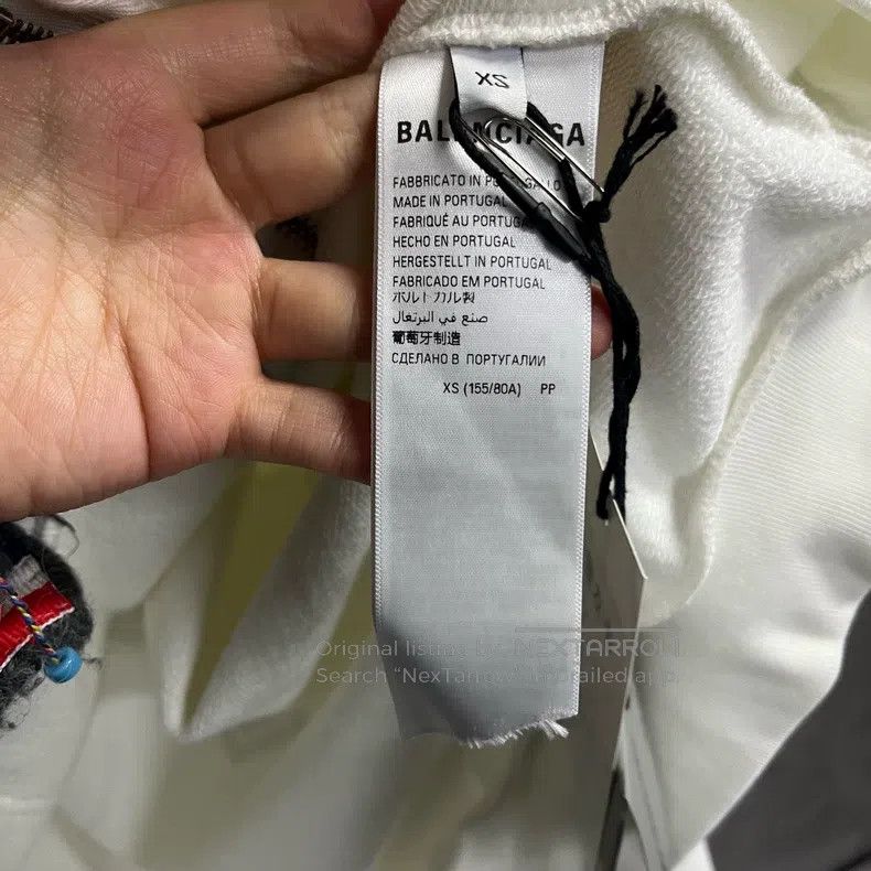 Balenciaga Balenciaga Lettering and Number Printed Hooded Zip-Up Long Size US XS / EU 42 / 0 - 4 Thumbnail