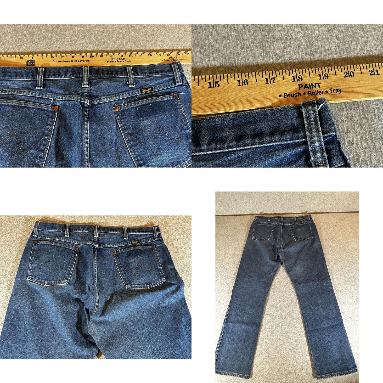 Wrangler VINTAGE Wrangler Jeans Mens 38x34 Cowboy Cut Western Workwear USA 13MWZ Blue Size US 38 / EU 54 - 8 Thumbnail