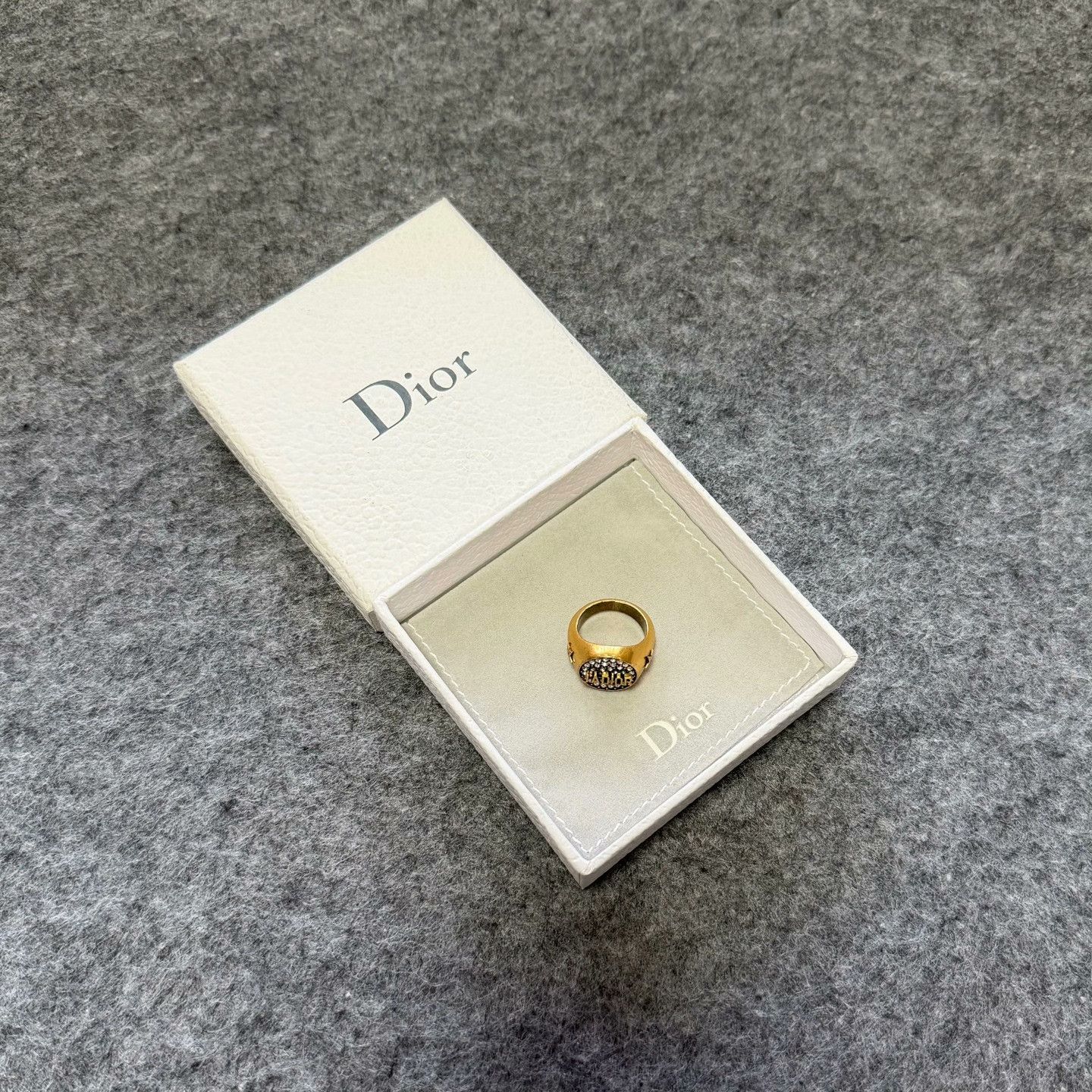 Dior Dior Gold Ring OS Women Size ONE SIZE - 1 Thumbnail