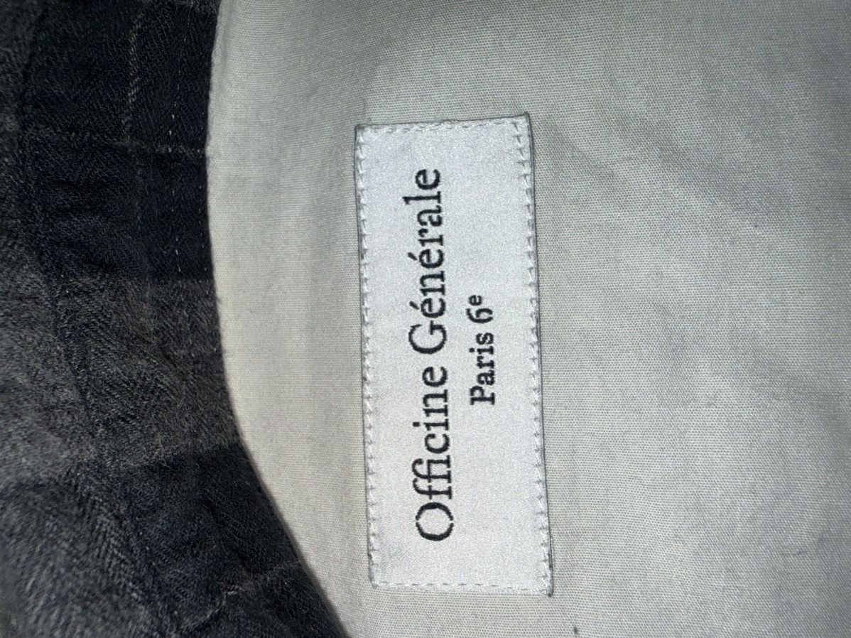Officine Generale Officine Générale Plaid Flannel Shirt — Grey/Black | Size M Size US M / EU 48-50 / 2 - 3 Thumbnail
