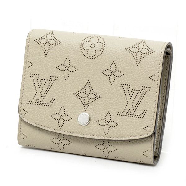 Louis Vuitton Louis Vuitton Louis Vuitton Mahina Leather Iris Wallet M62542 Leather Short Wallet M62542 in Great Condition Size ONE SIZE - 1 Thumbnail