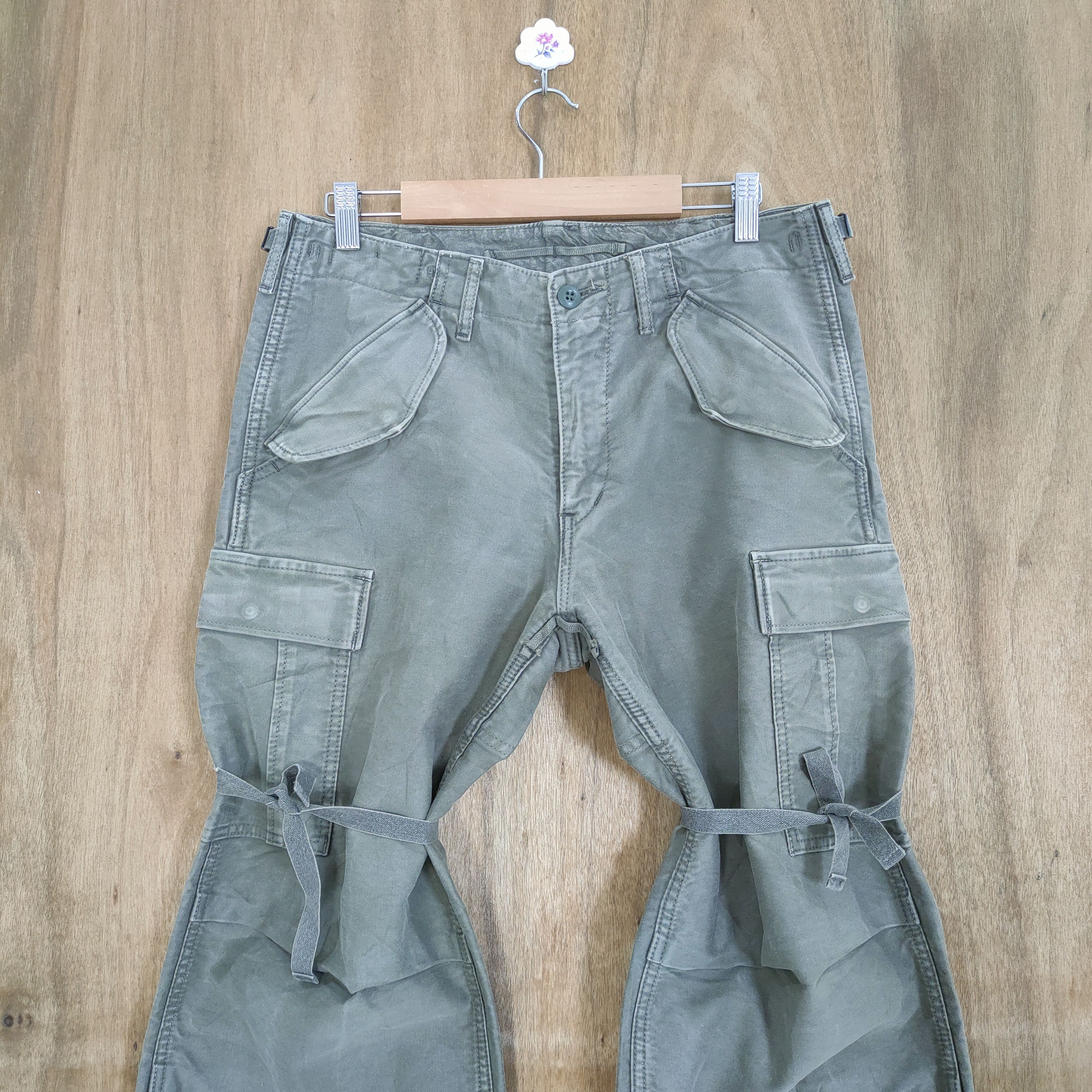 Japanese Brand × Vintage W32×32 VINTAGE AKM FADED BONDAGE CARGO PANTS Size US 32 / EU 48 - 2 Thumbnail