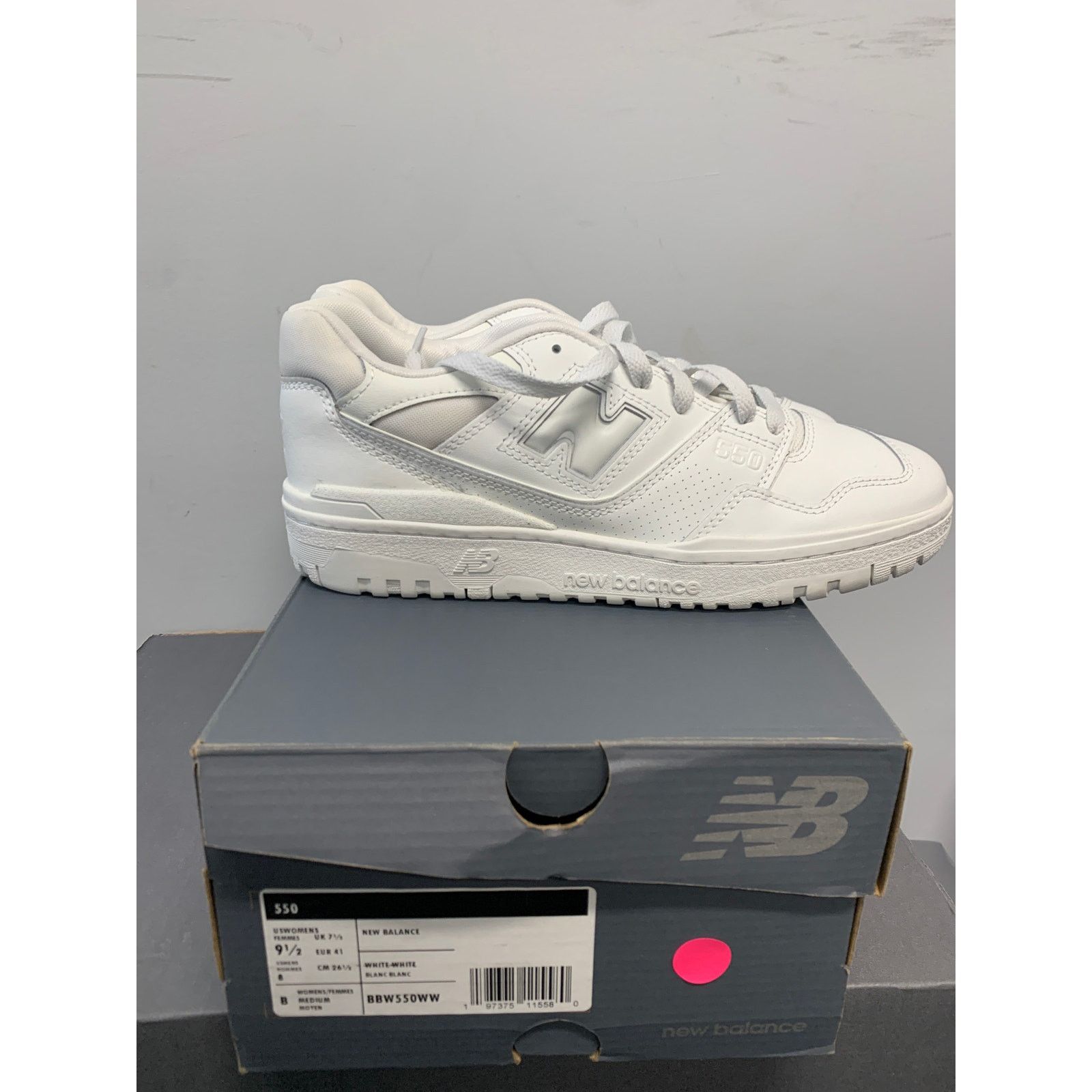 New Balance 550 Triple White Women's Men's SHIPS NOW