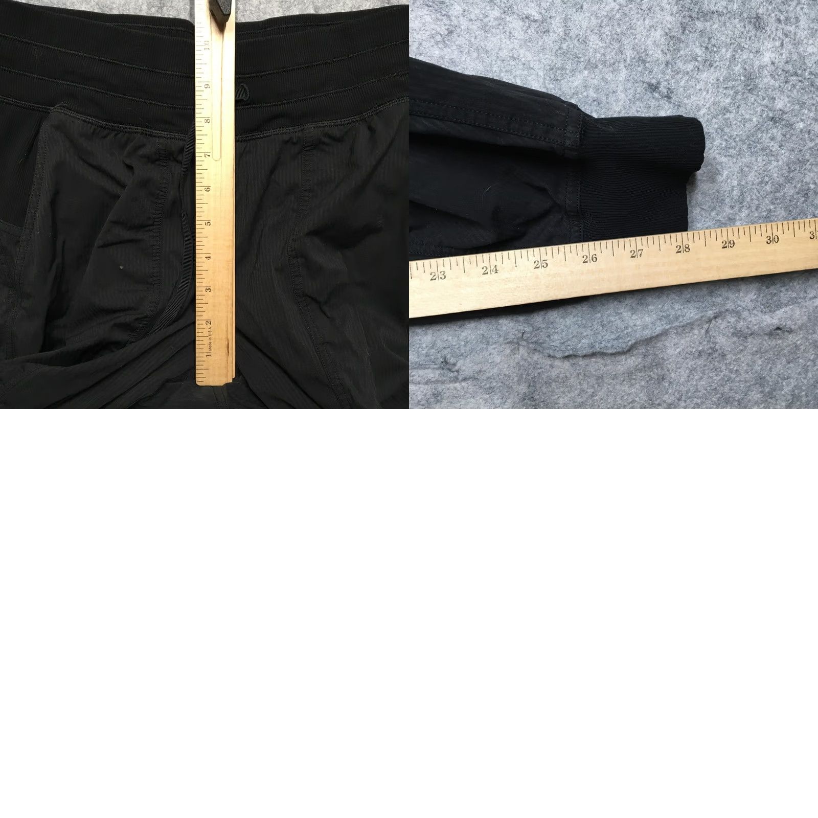 Lululemon Lululemon Jogger Pants Womens 6 Black Stripe Elastic Waist Tapered Dance Studio Size 28" / US 6 / IT 42 - 9 Thumbnail