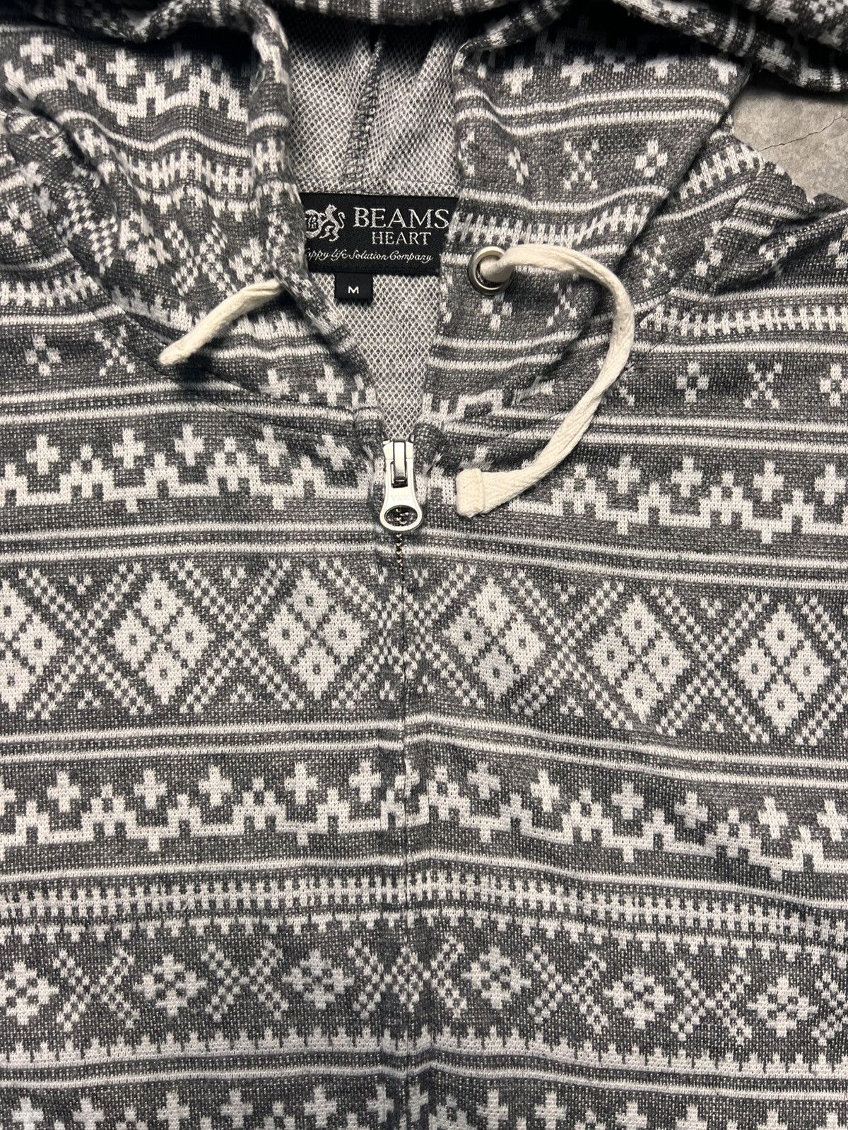 Beams Japan Beams Heart full zip sweater hoodie Size US M / EU 48-50 / 2 - 3 Thumbnail