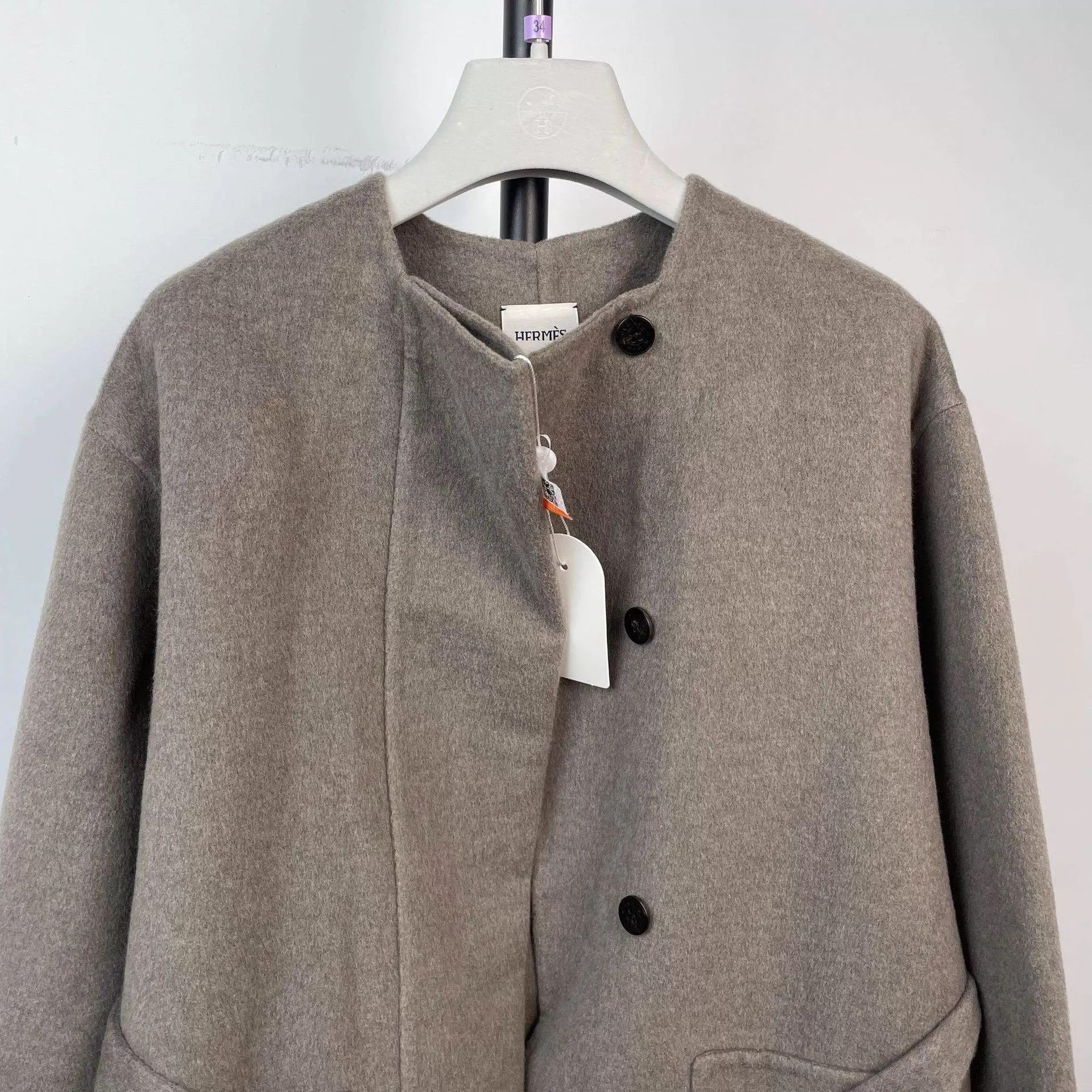 Hermes Hermes gray overcoat 34 unused tagged Size XS / US 0-2 / IT 36-38 - 2 Thumbnail