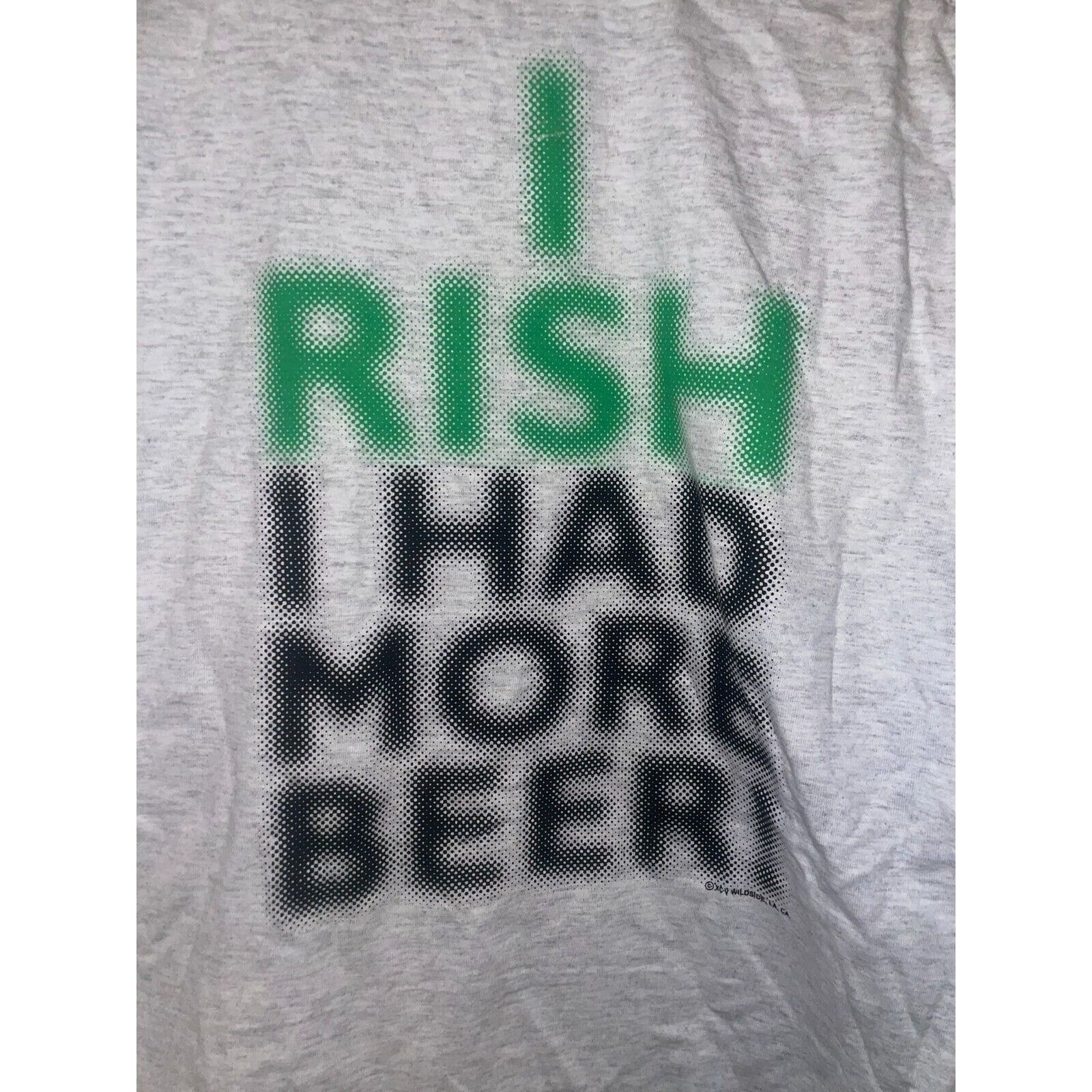 Jerzees Vintage Irish Beer Shirt More Football Gray Tee VTG 90s L Size US L / EU 52-54 / 3 - 8 Thumbnail