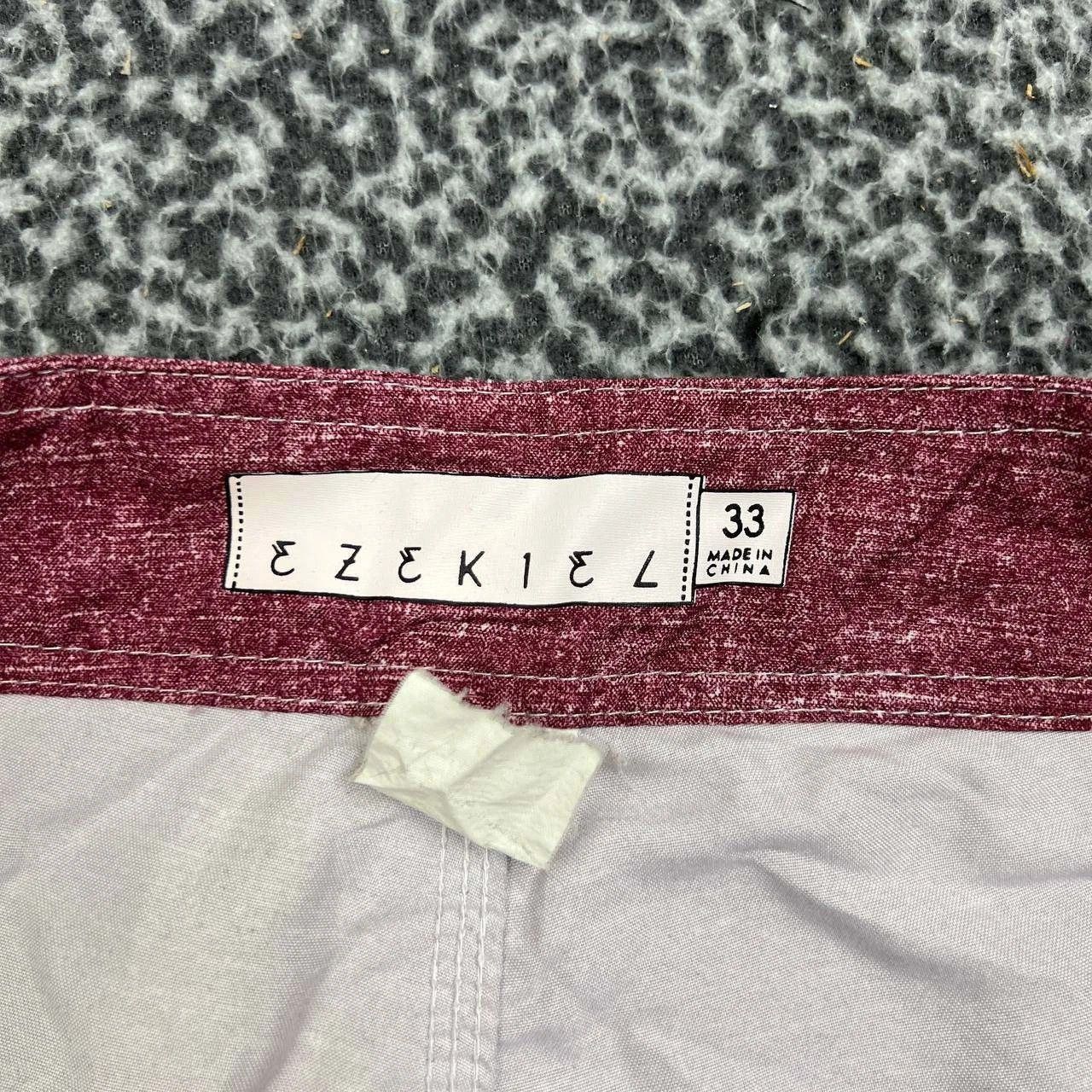 Ezekiel Ezekiel Board Shorts Men 33 Red Swim Drawstring 36x11 Size US 36 / EU 52 - 8 Thumbnail