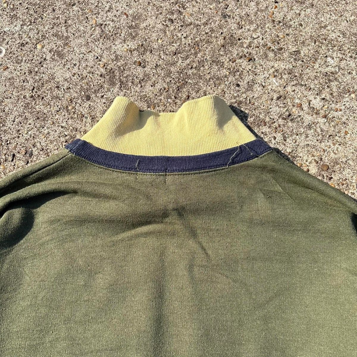 Loewe LOEWE Logo Collared Sweatshirt Olive Green Size US L / EU 52-54 / 3 - 10 Thumbnail