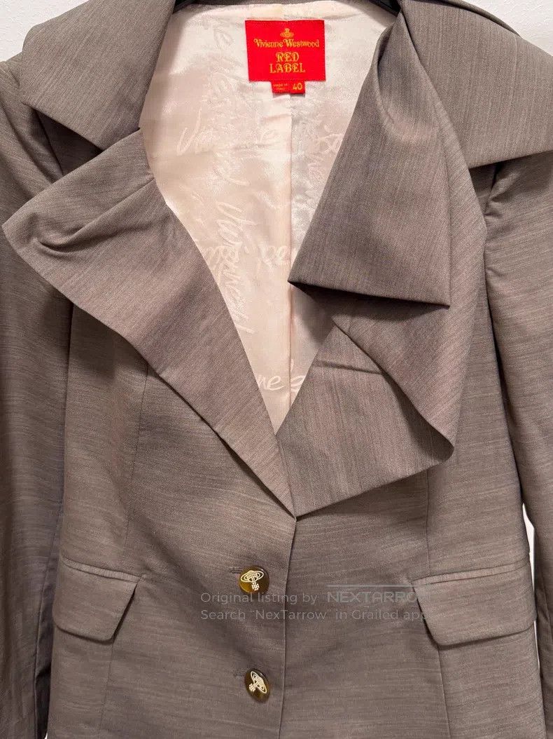 Vivienne Westwood Vivienne Westwood Asymmetrical Lapel Suit Jacket, JK Unifo Size S / US 4 / IT 40 - 2 Thumbnail