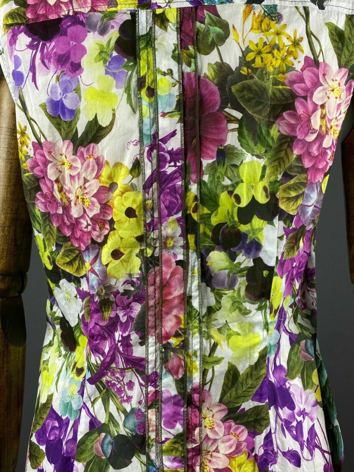 Designer Ladies Riani Floral Button Up Top Shirt Size F 42 / GB 14 Size M / US 6-8 / IT 42-44 - 9 Thumbnail