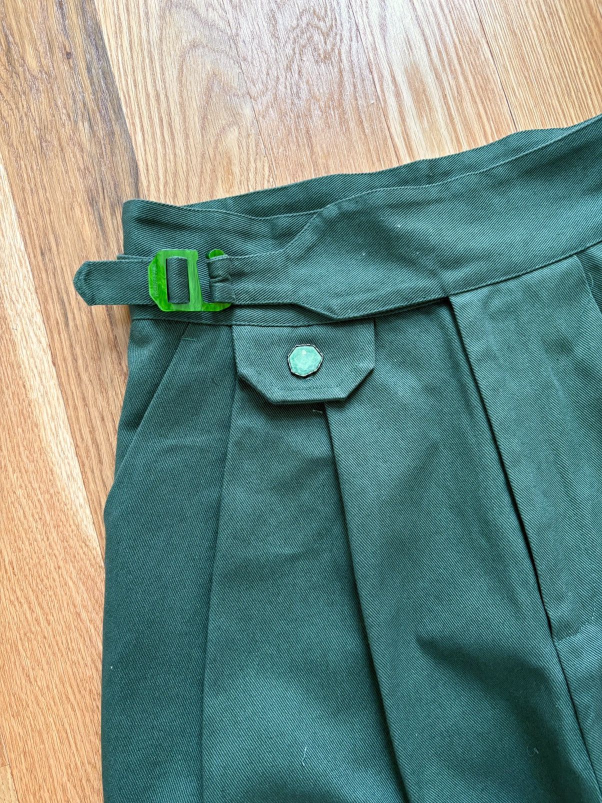 Pieces Uniques Pieces Uniques Le Pantalon Qwan Pleated Pants Gurkha M 32x32 Size US 32 / EU 48 - 8 Thumbnail