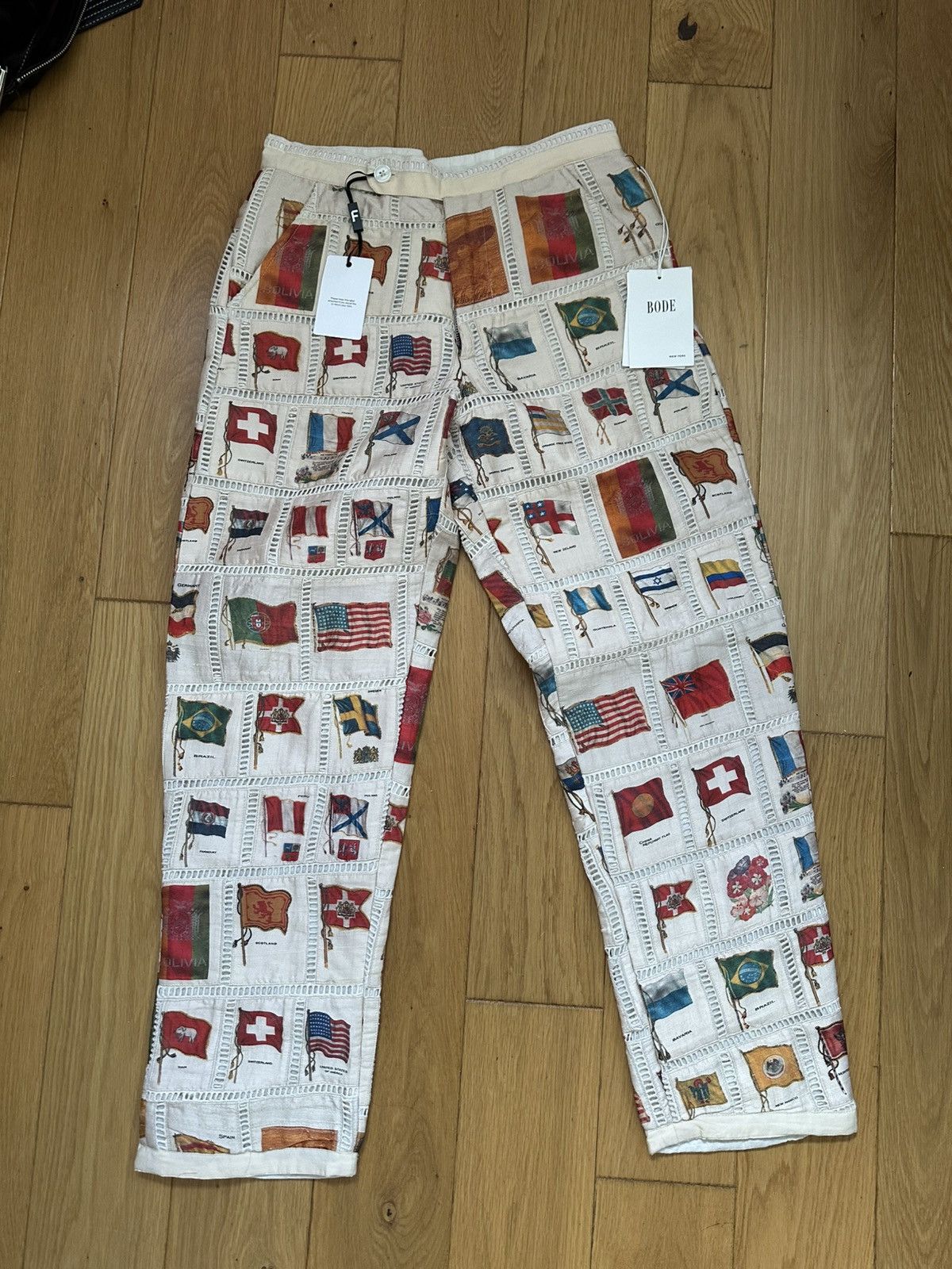 Bode Tobacco Silk Trousers (30)