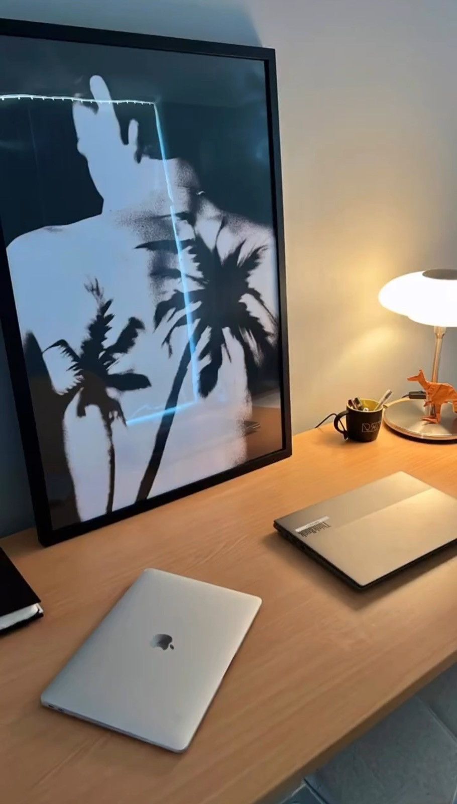 Raf Simons Raf Simons Black Palms Publicity Image Artwork (Framed 