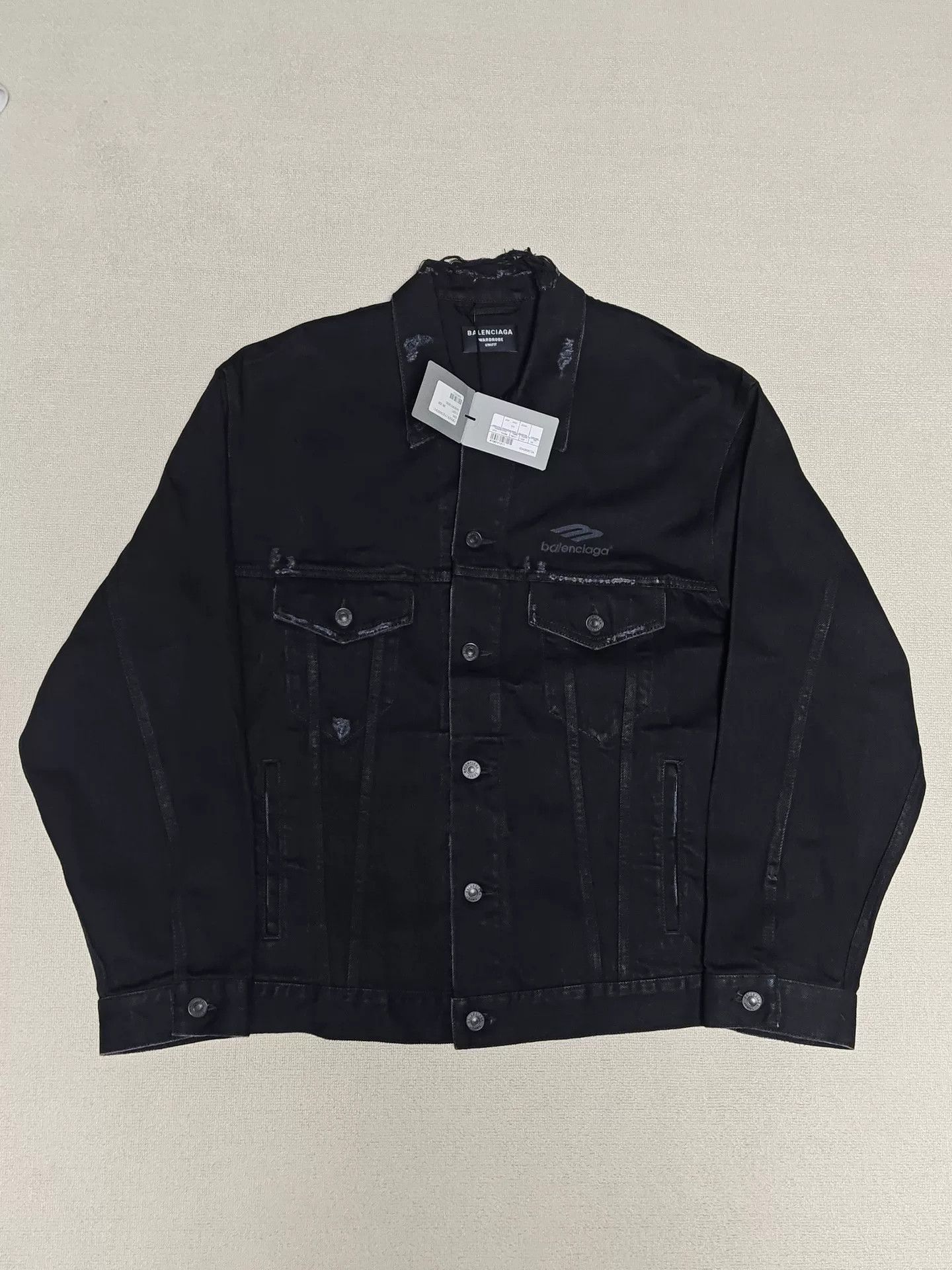 Balenciaga Balenciaga 22FW Distressed Denim Jacket Size US XS / EU 42 / 0 - 1 Thumbnail