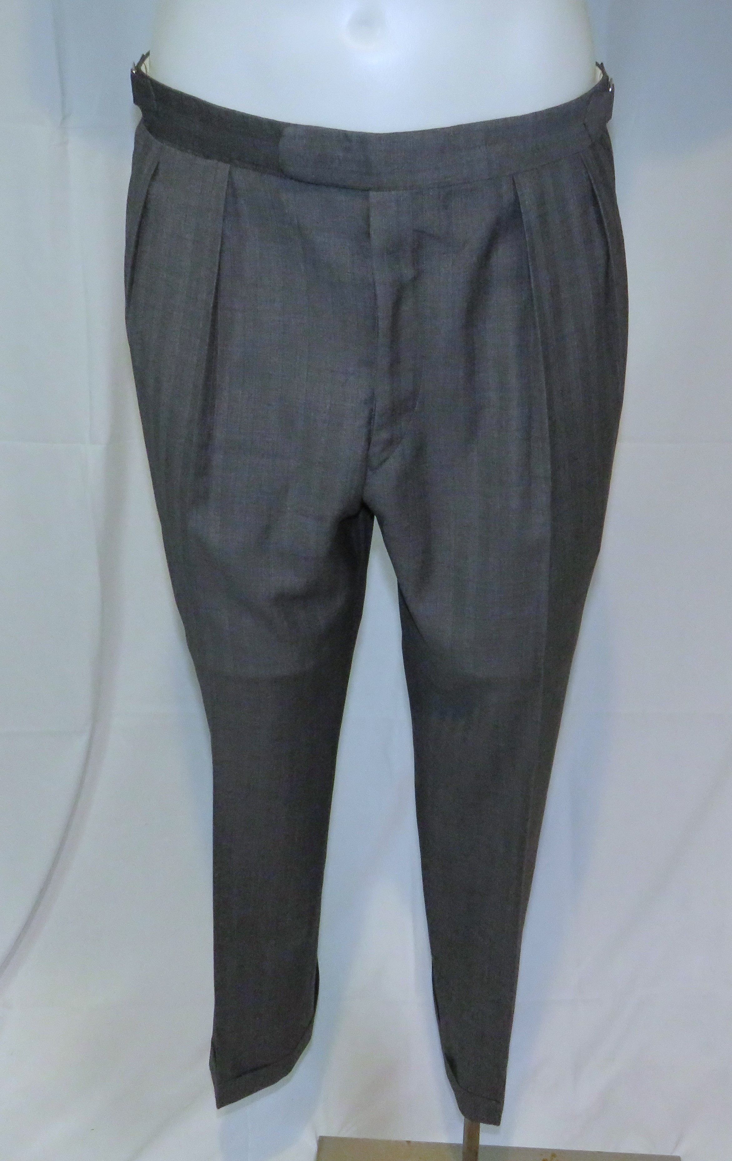 Other Sam Leung New York Gray Stripe Three Roll Two Suit 38S Size 38S - 14 Thumbnail
