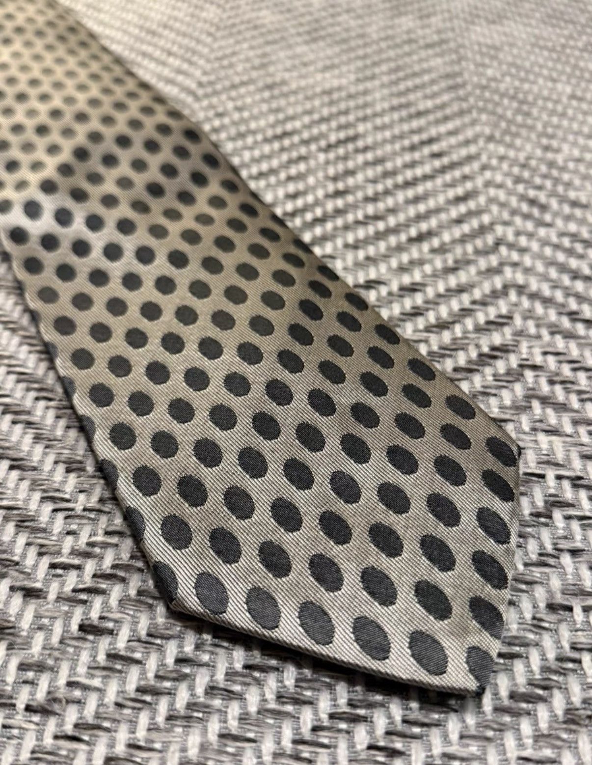 Jean Paul Gaultier Jean Paul Gaultier Metal Perforated Polka Dot Tie K24 Size ONE SIZE - 3 Thumbnail
