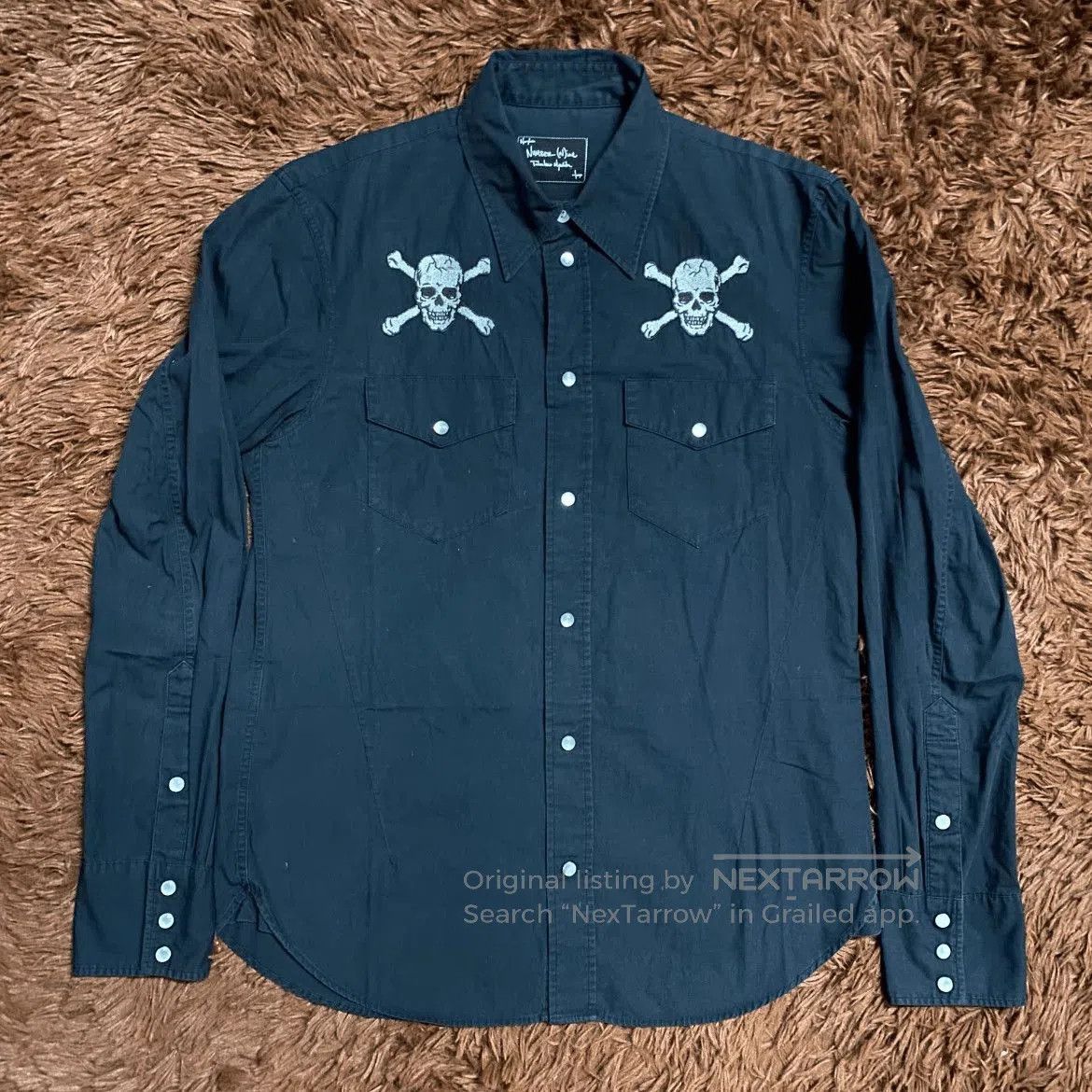 Number (N)ine FW06 Noir Skull Cuff Shirt | Grailed
