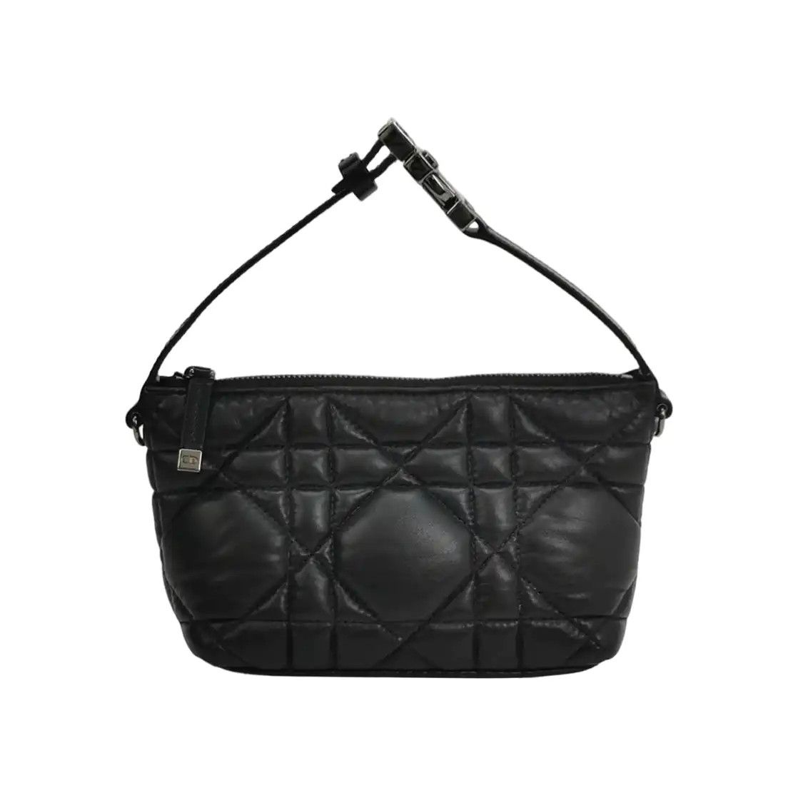 Dior DIOR Diortravel Nomad Small black cowhide leather rattan plaid quilted handbag Size ONE SIZE - 1 Thumbnail