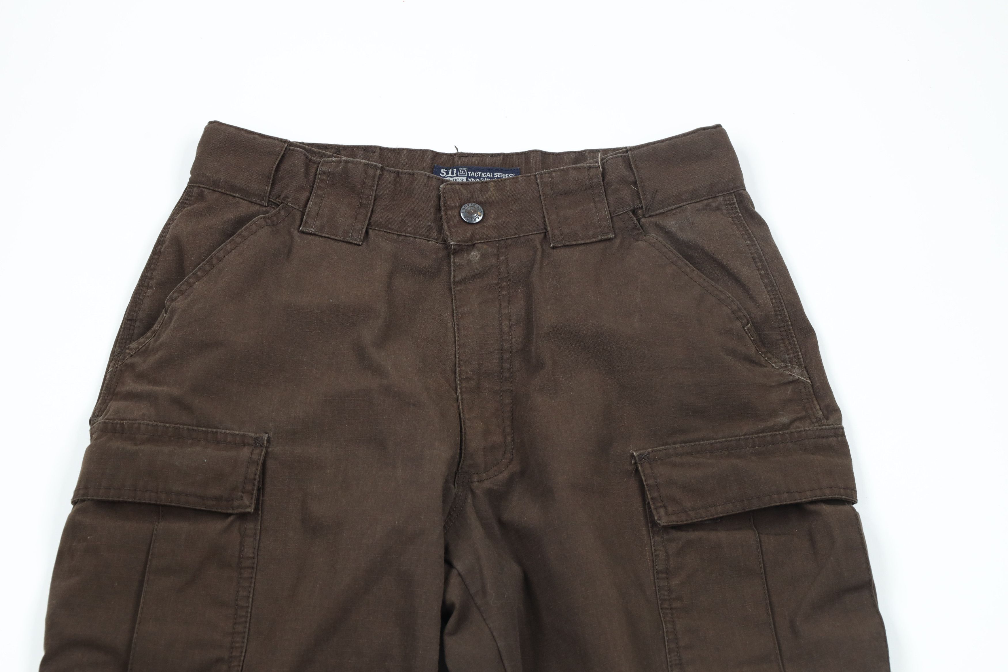 Vintage 5.11 Tactical Series Ripstop Double Knee Cargo Pants Brown Size US 34 / EU 50 - 2 Thumbnail