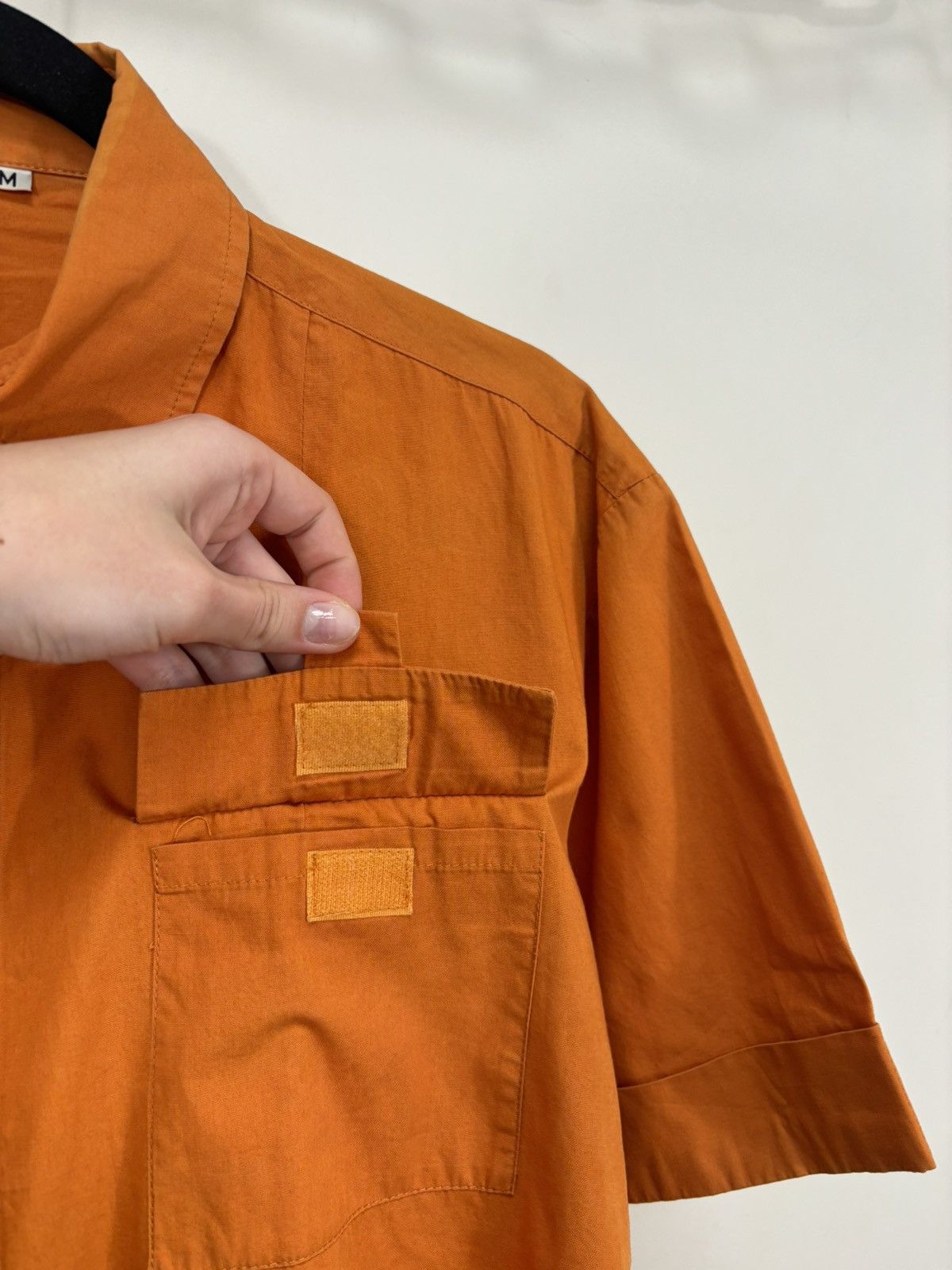Dolce & Gabbana Vintage Dolce & Gabbana Orange Pocket Short Sleeve Shirt Size US M / EU 48-50 / 2 - 3 Thumbnail