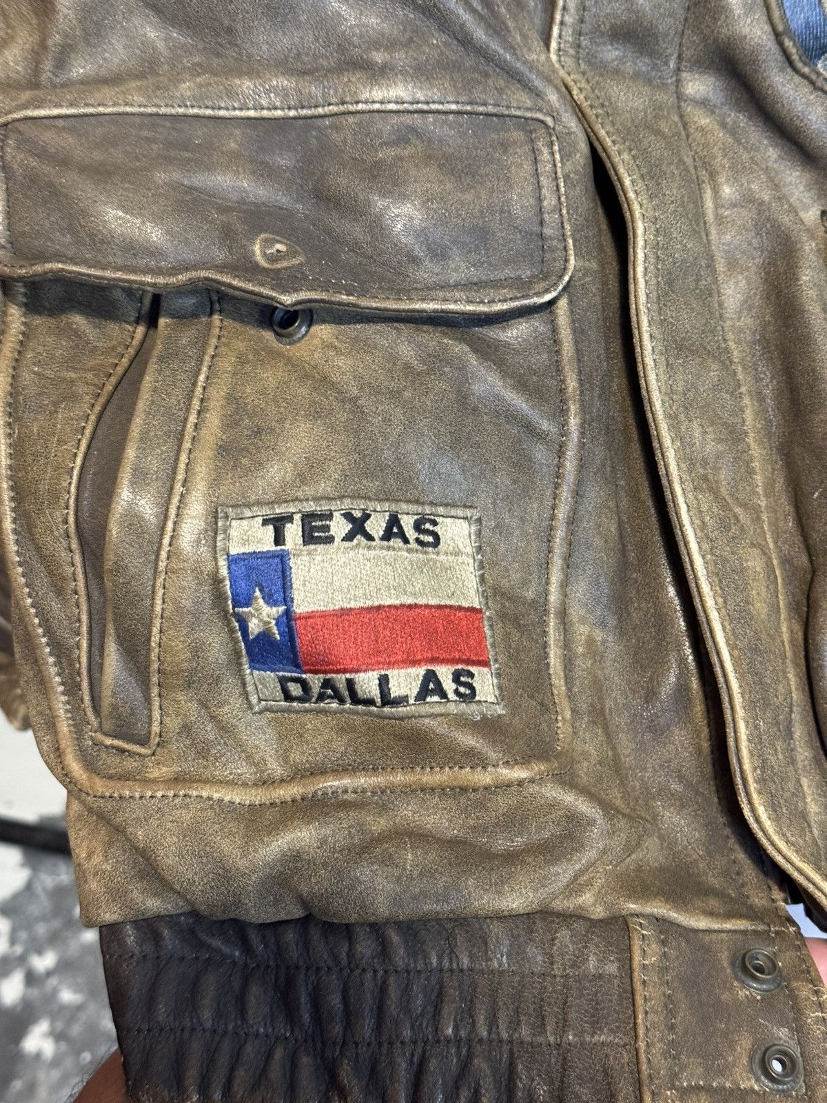 Genuine Leather Vintage G1 Texas Dallas Pussy Island AirForce Leather Jacket Size US M / EU 48-50 / 2 - 10 Thumbnail
